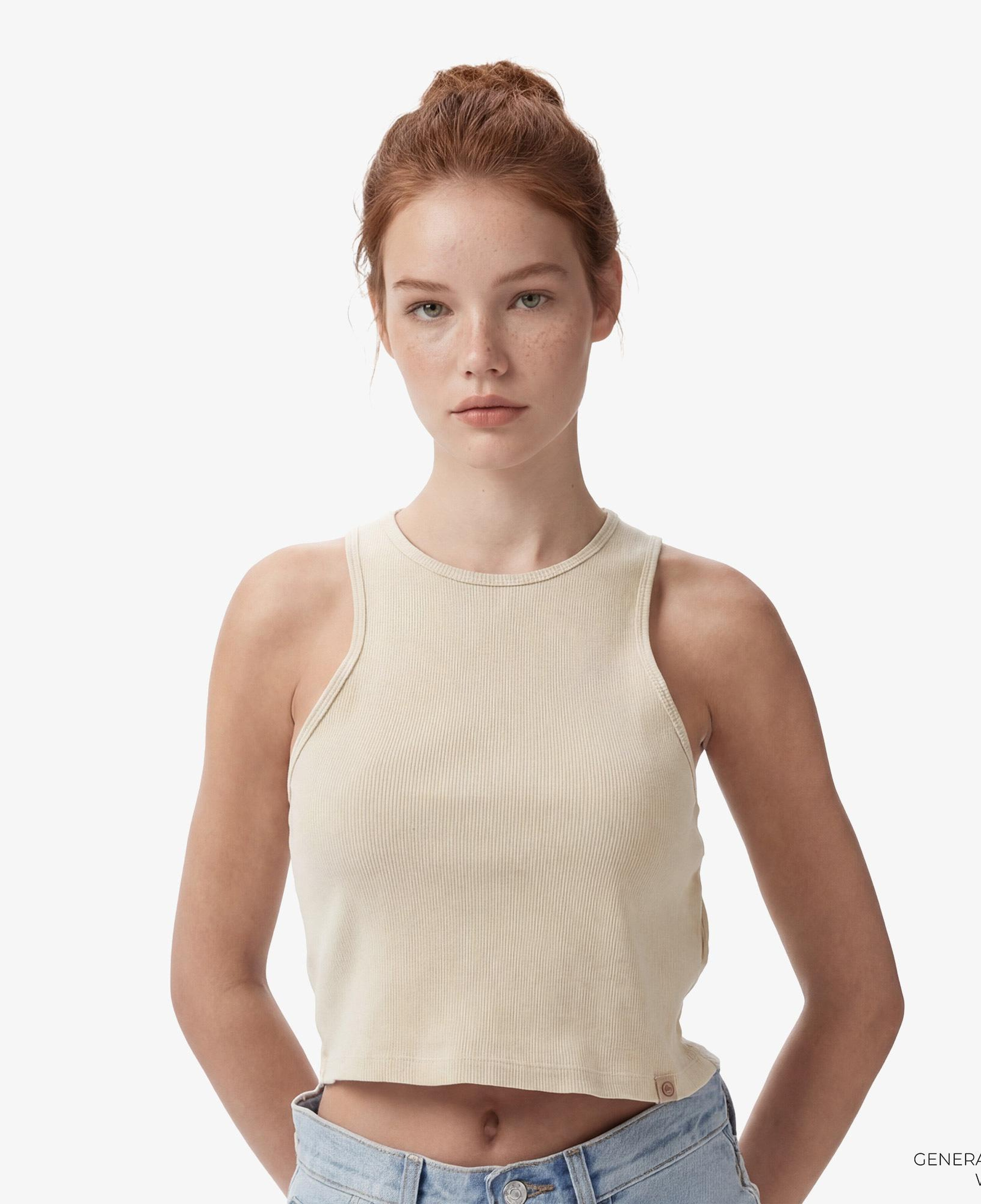 Dickies Plentywood Gd Vest Kadın Bej T-Shirt