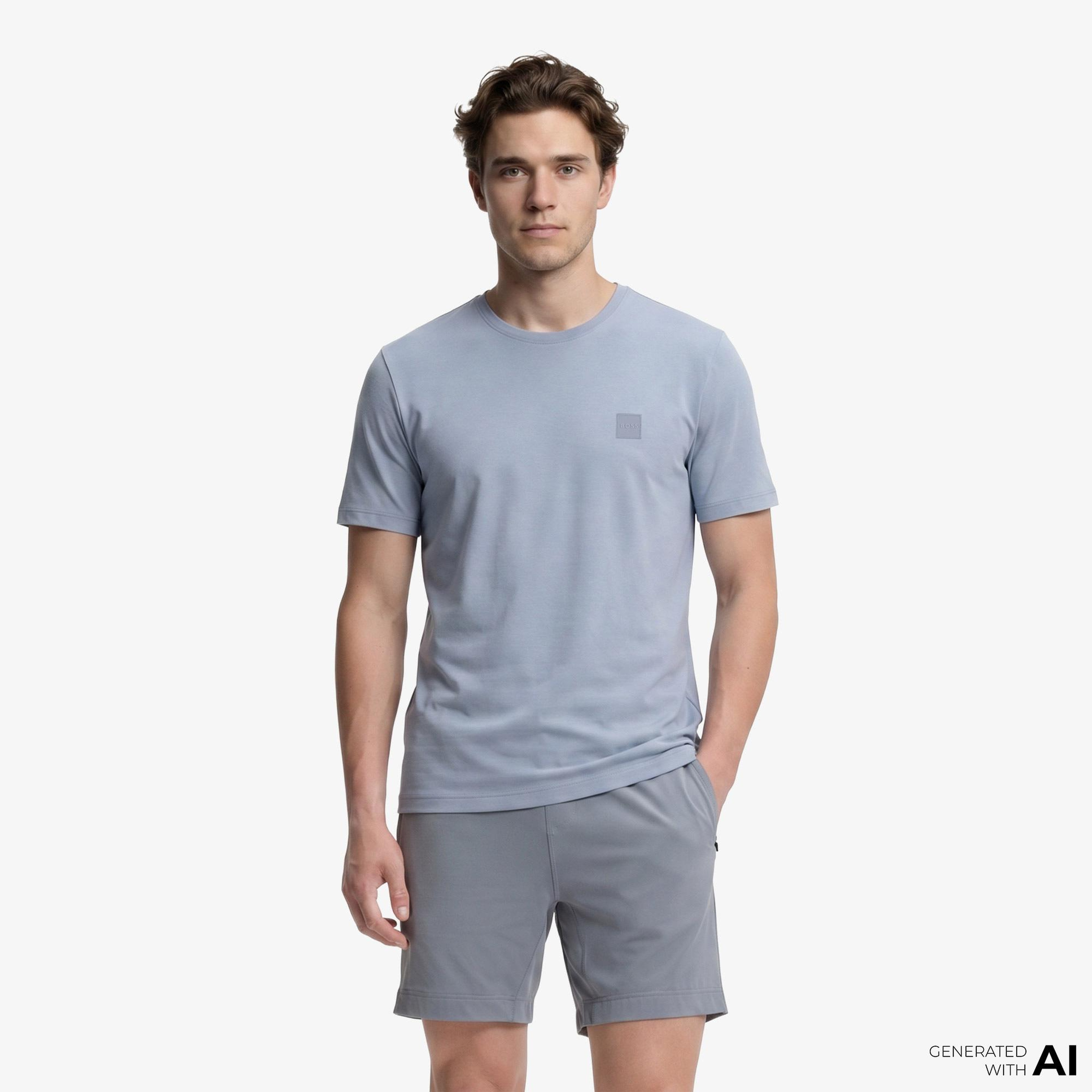 Boss Tales Erkek Lacivert T-Shirt