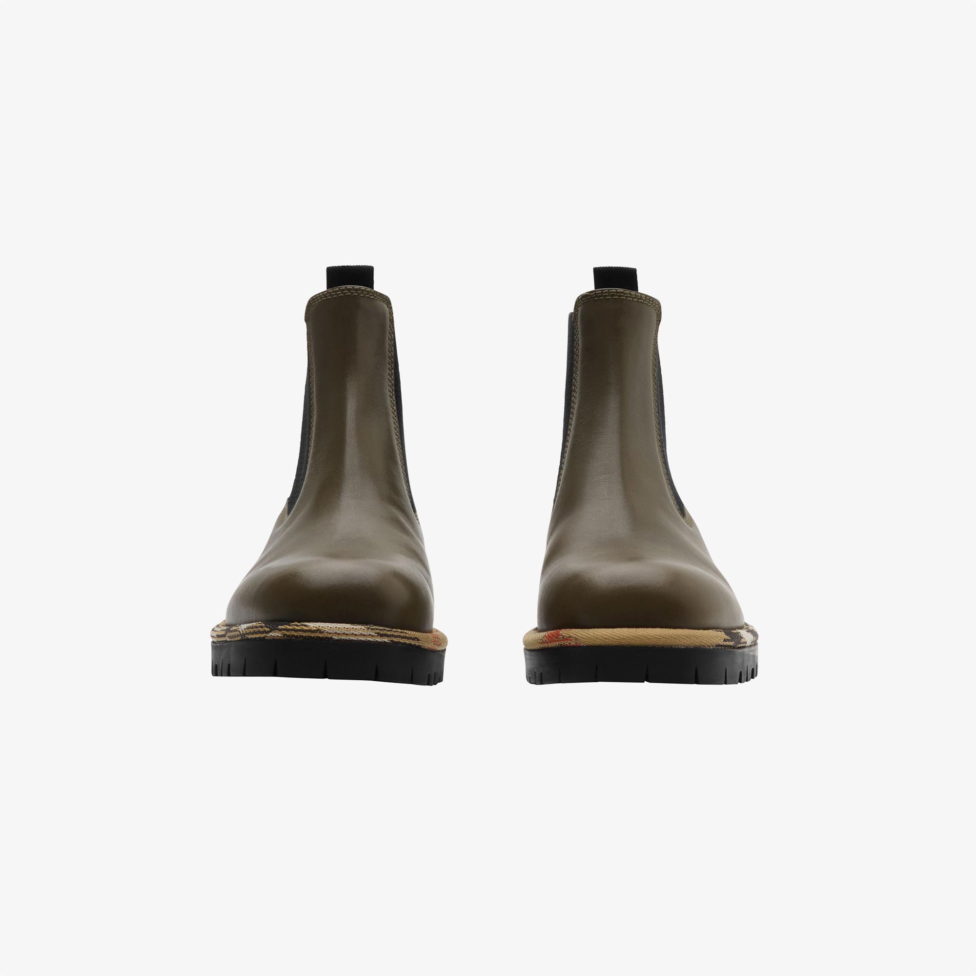 Burberry Gravel Chelsea Kadın Siyah Bot