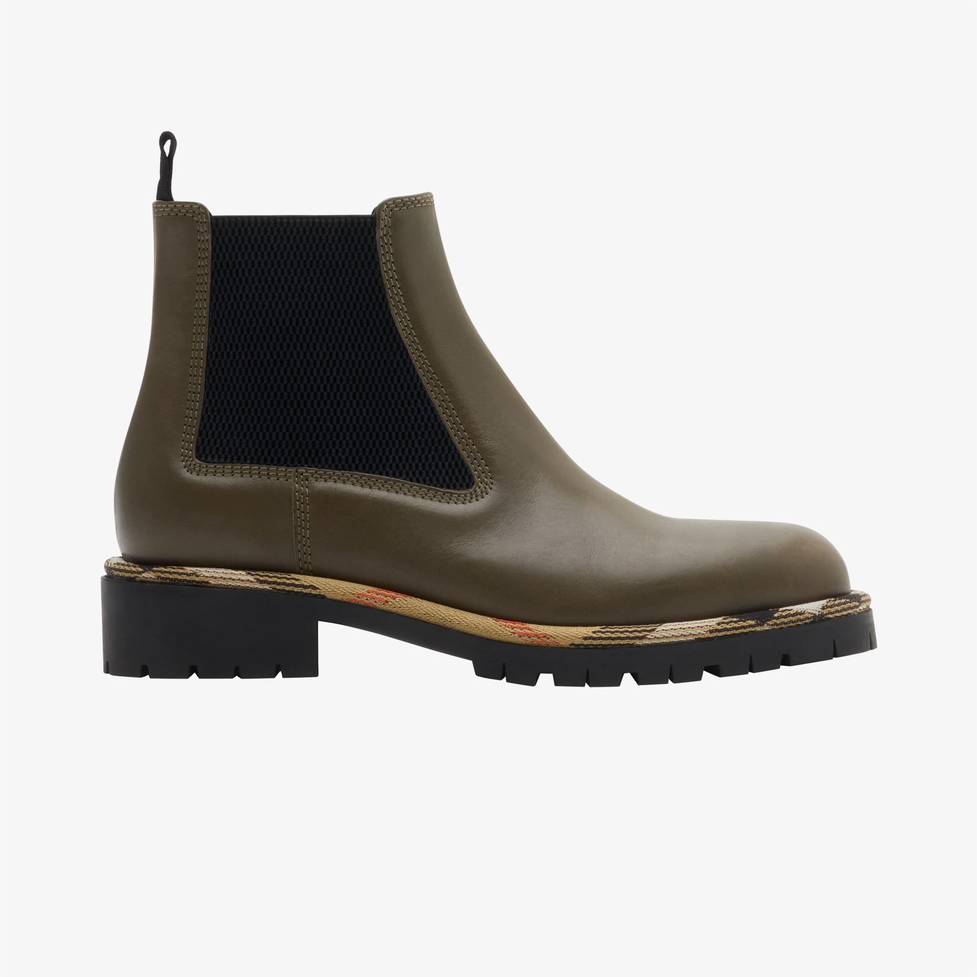 Burberry Gravel Chelsea Kadın Siyah Bot