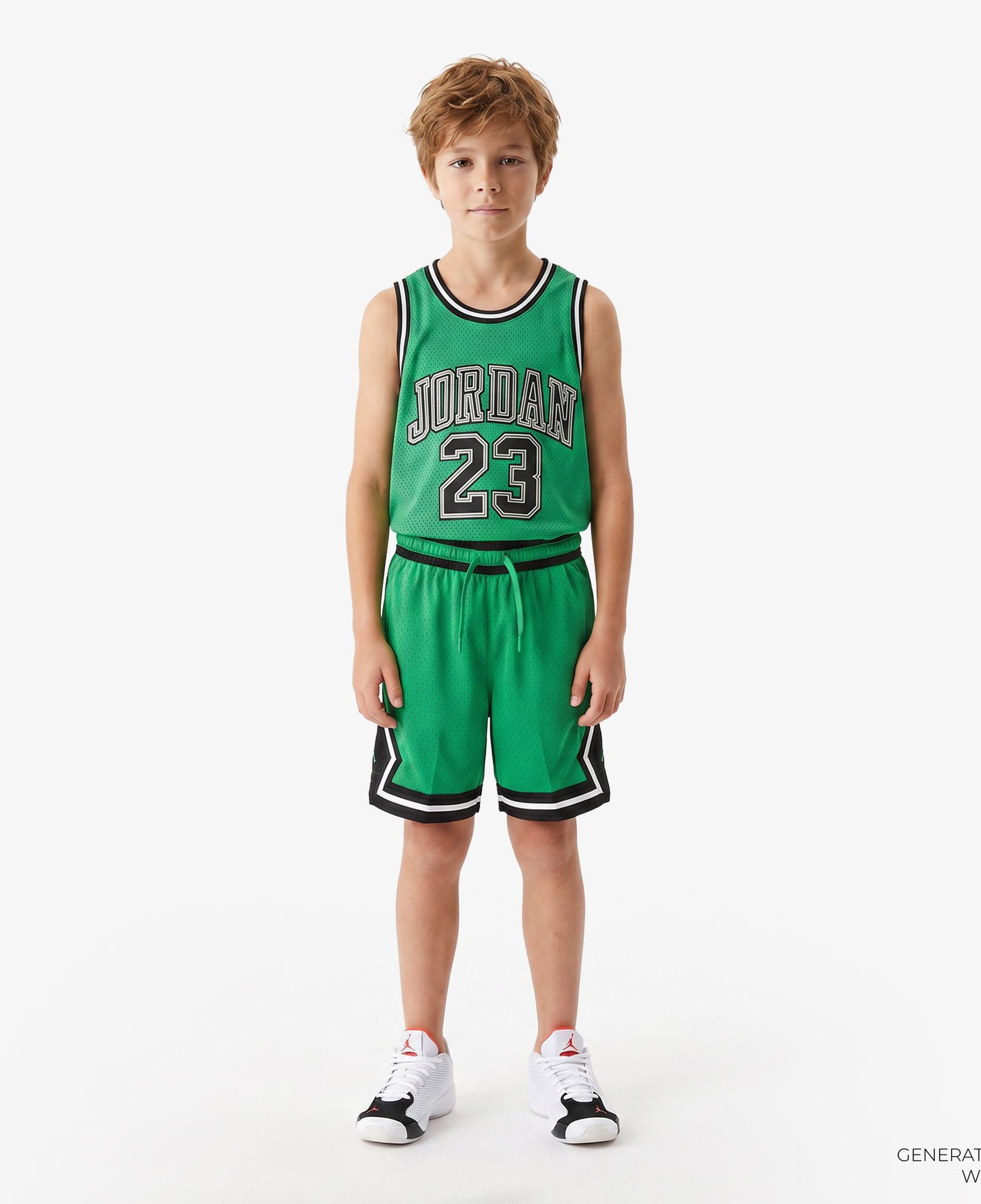 Jordan Dri-FIT Sport Diamond Çocuk Yeşil Basketbol Şort