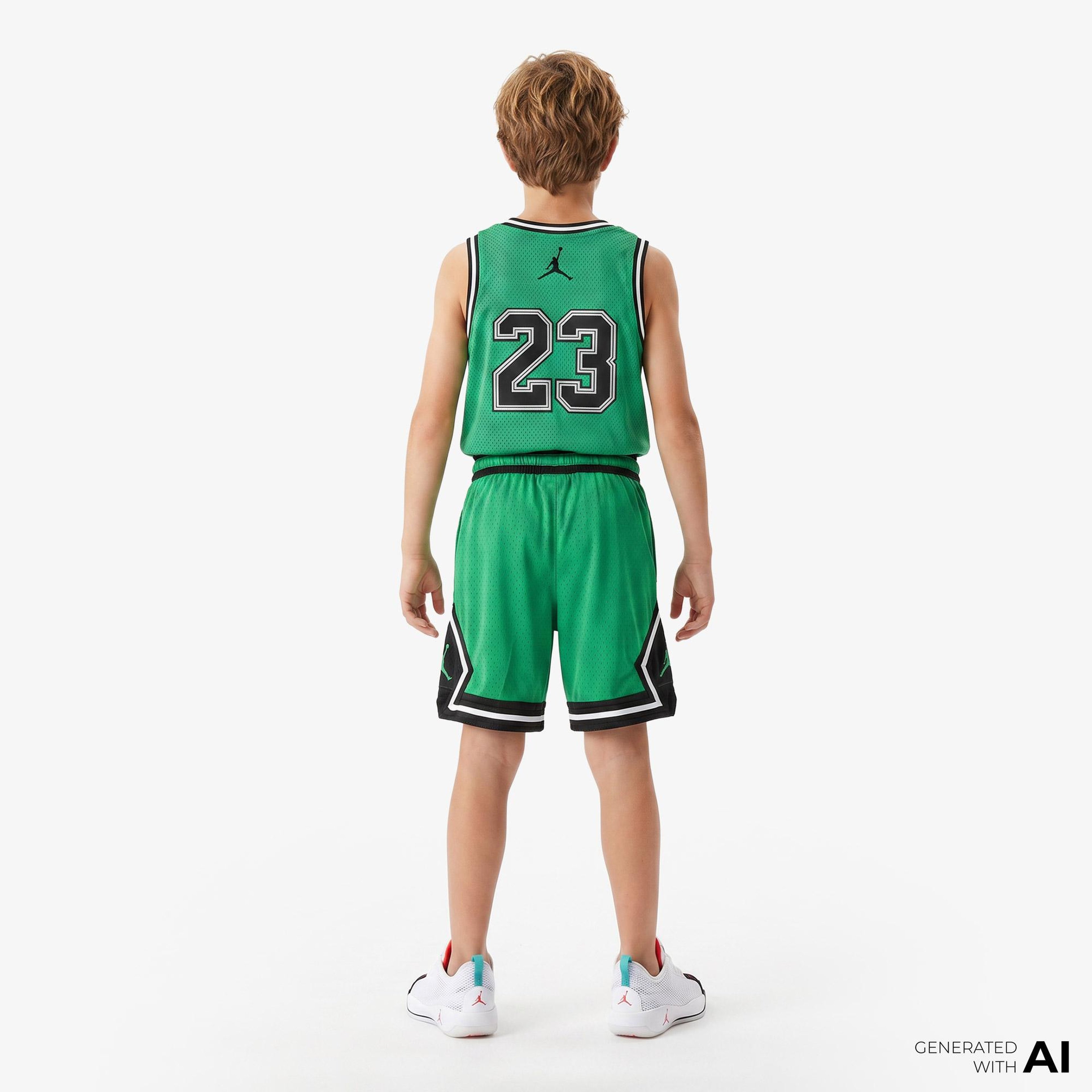Jordan Dri-FIT Sport Diamond Çocuk Yeşil Basketbol Şort