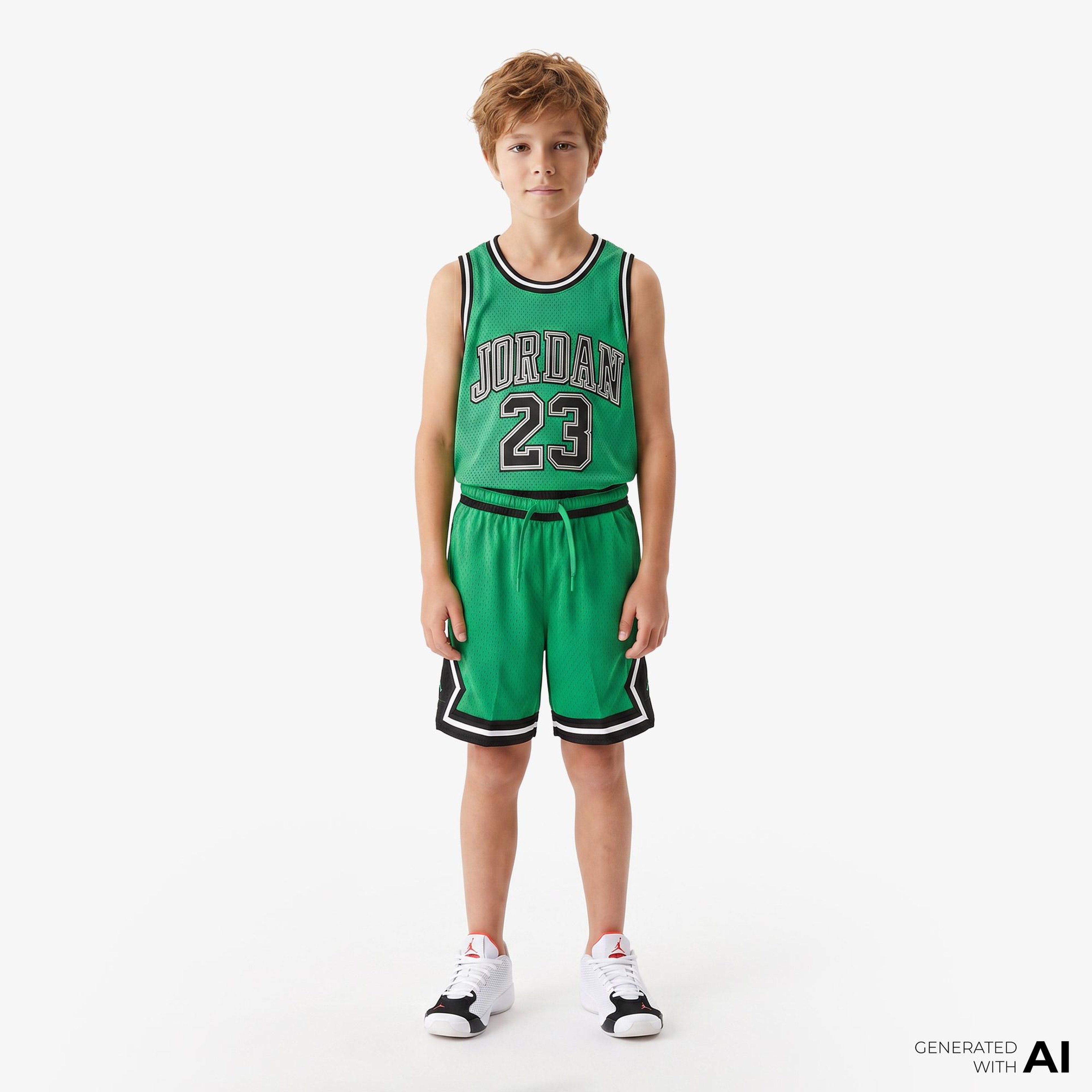Jordan Dri-FIT Sport Diamond Çocuk Yeşil Basketbol Şort