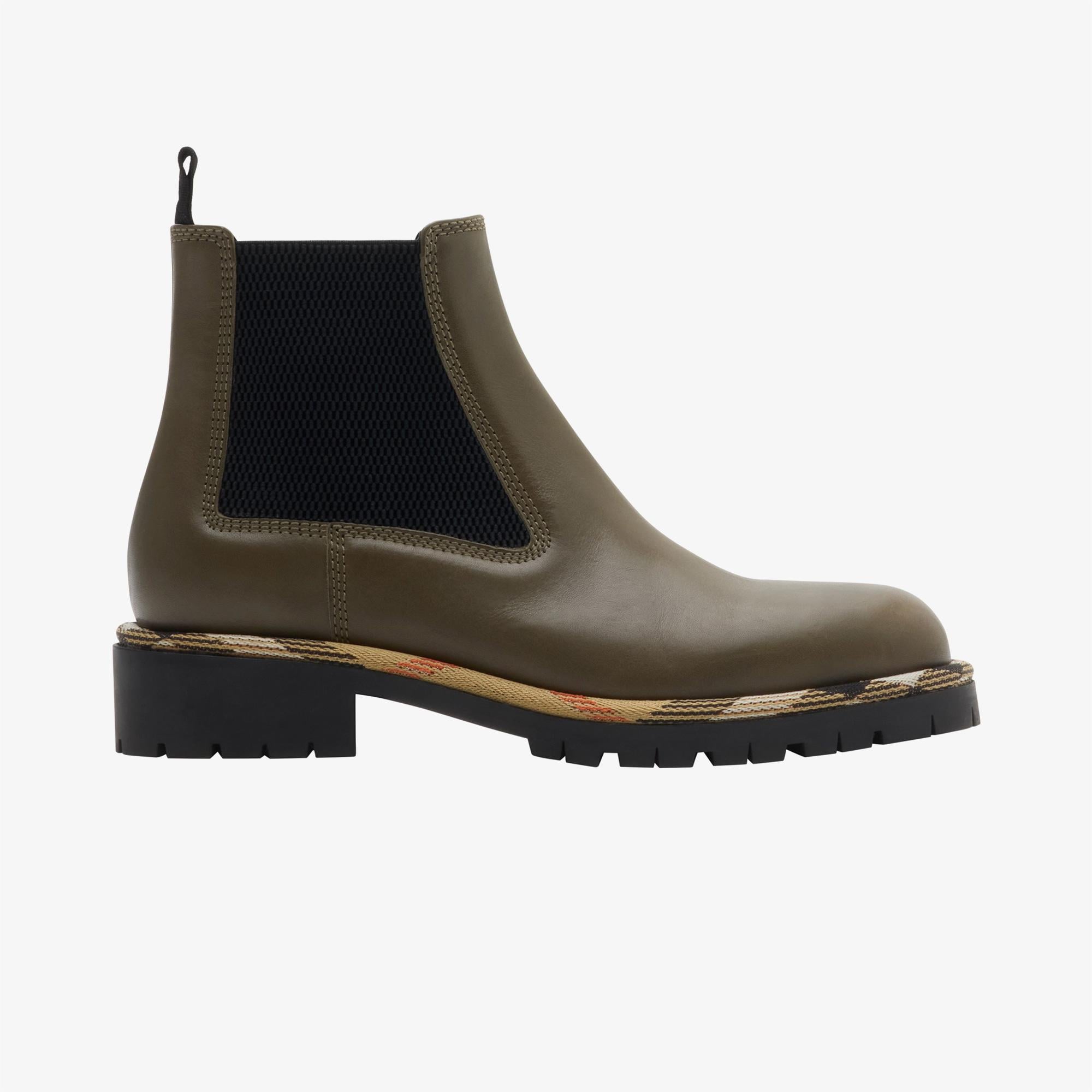 Burberry Gravel Chelsea Kadın Siyah Bot