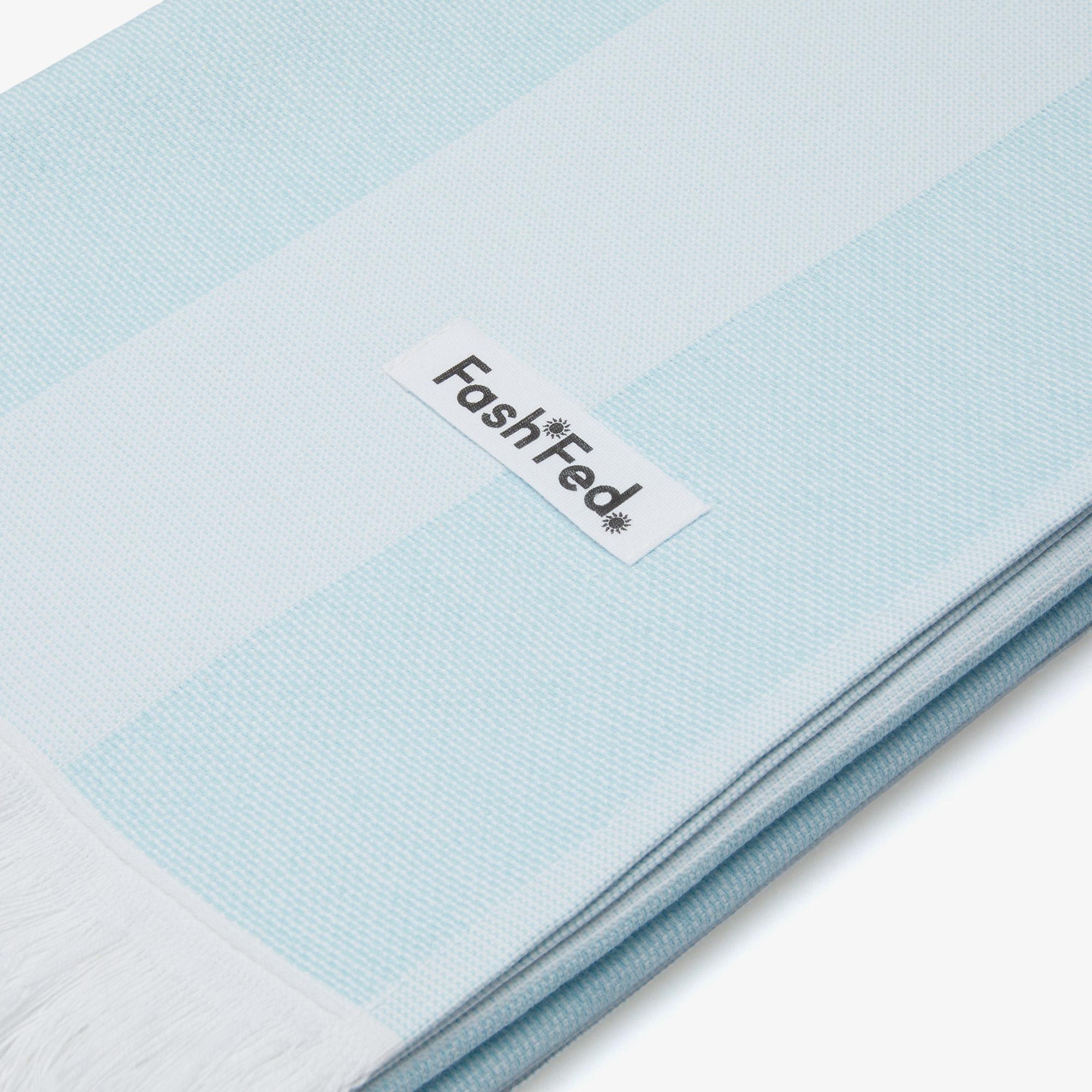 FashFed Unisex Mavi Plaj Havlusu