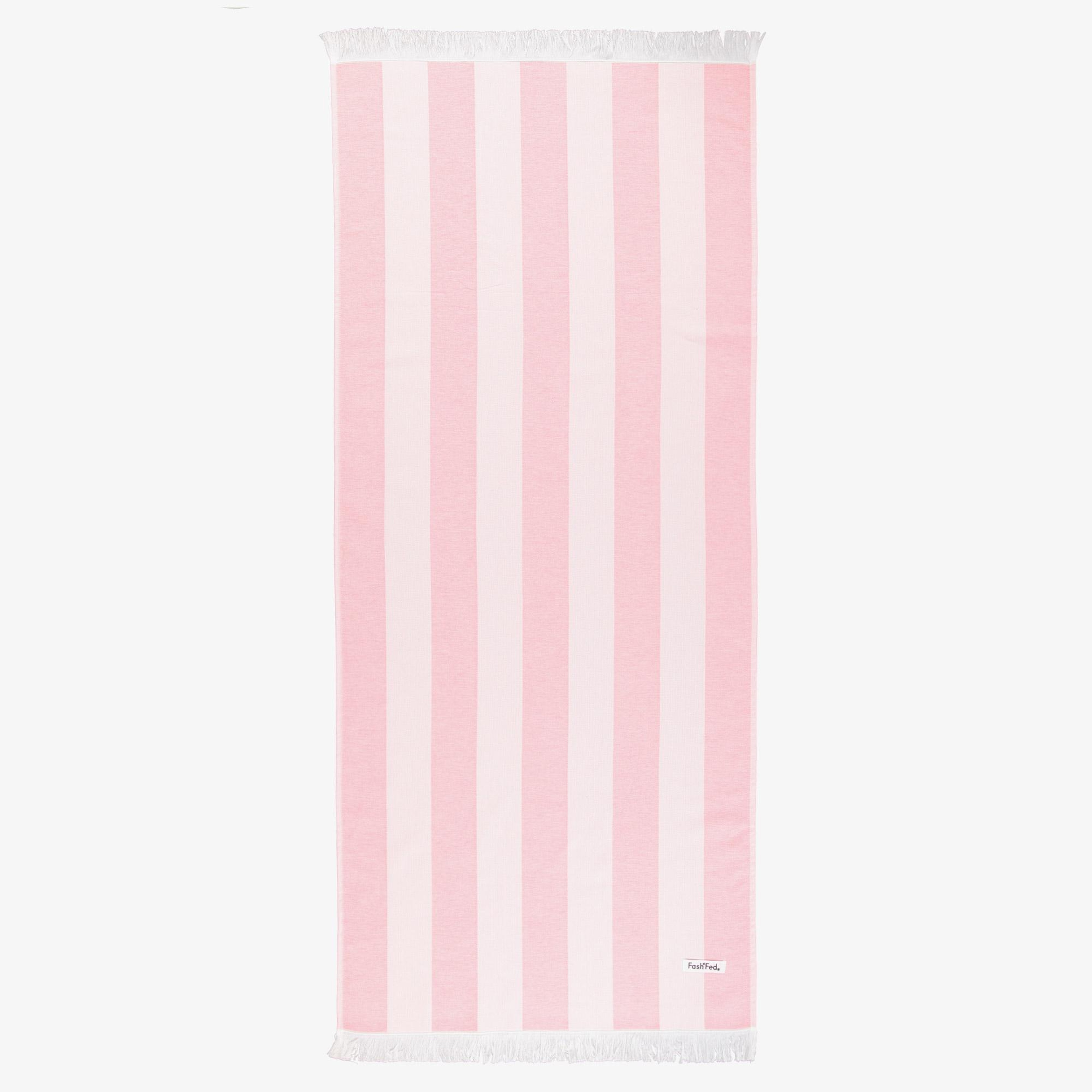 FashFed Unisex Pembe Plaj Havlusu