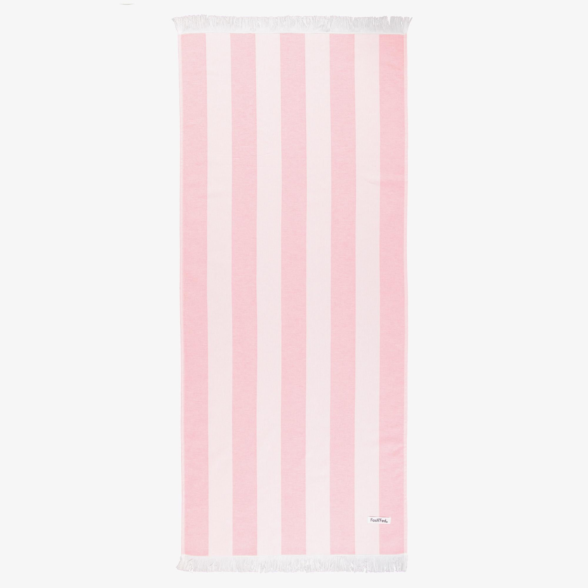 FashFed Unisex Pembe Plaj Havlusu