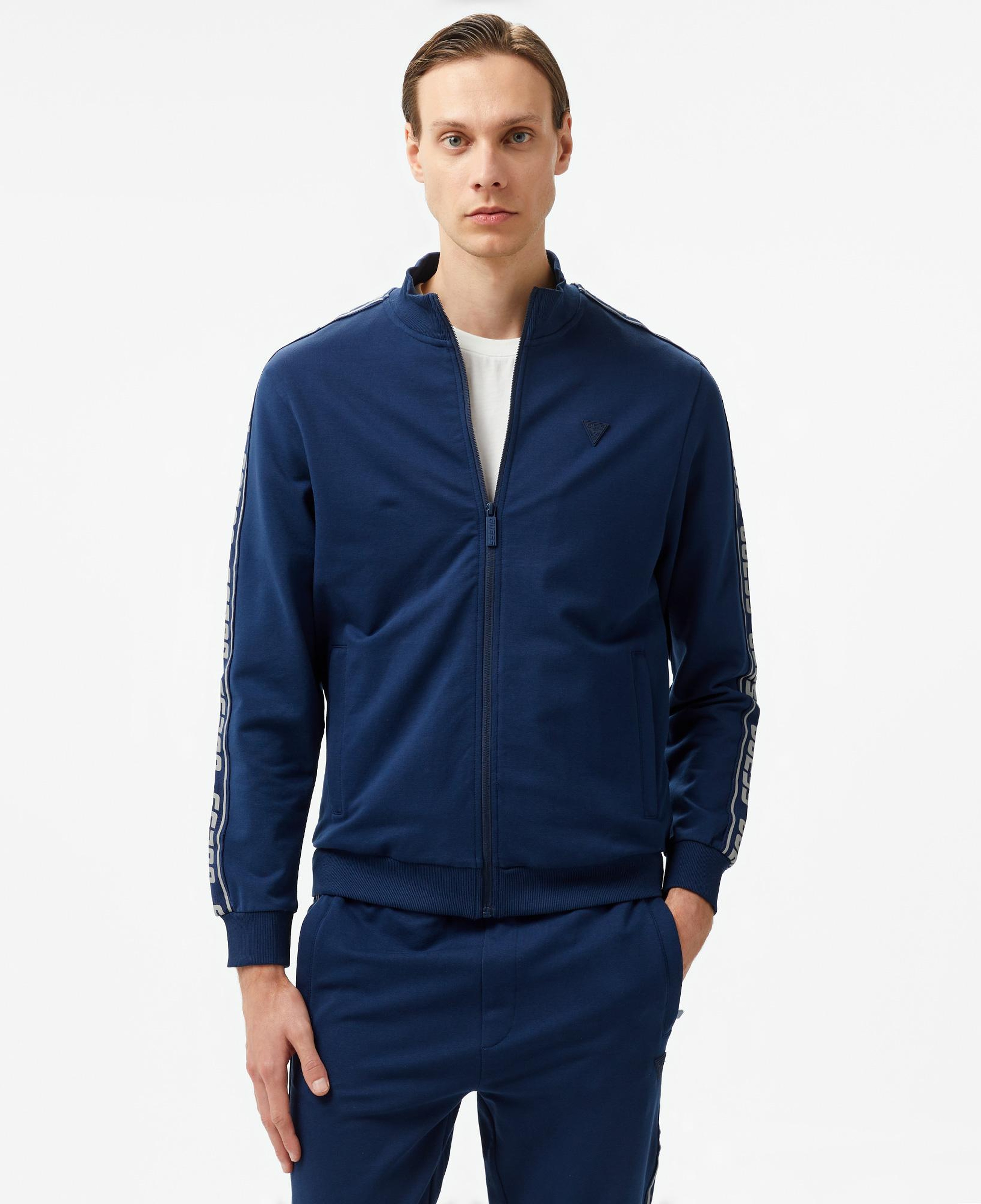 Guess Guess Full Zip Erkek Lacivert Sweatshirt