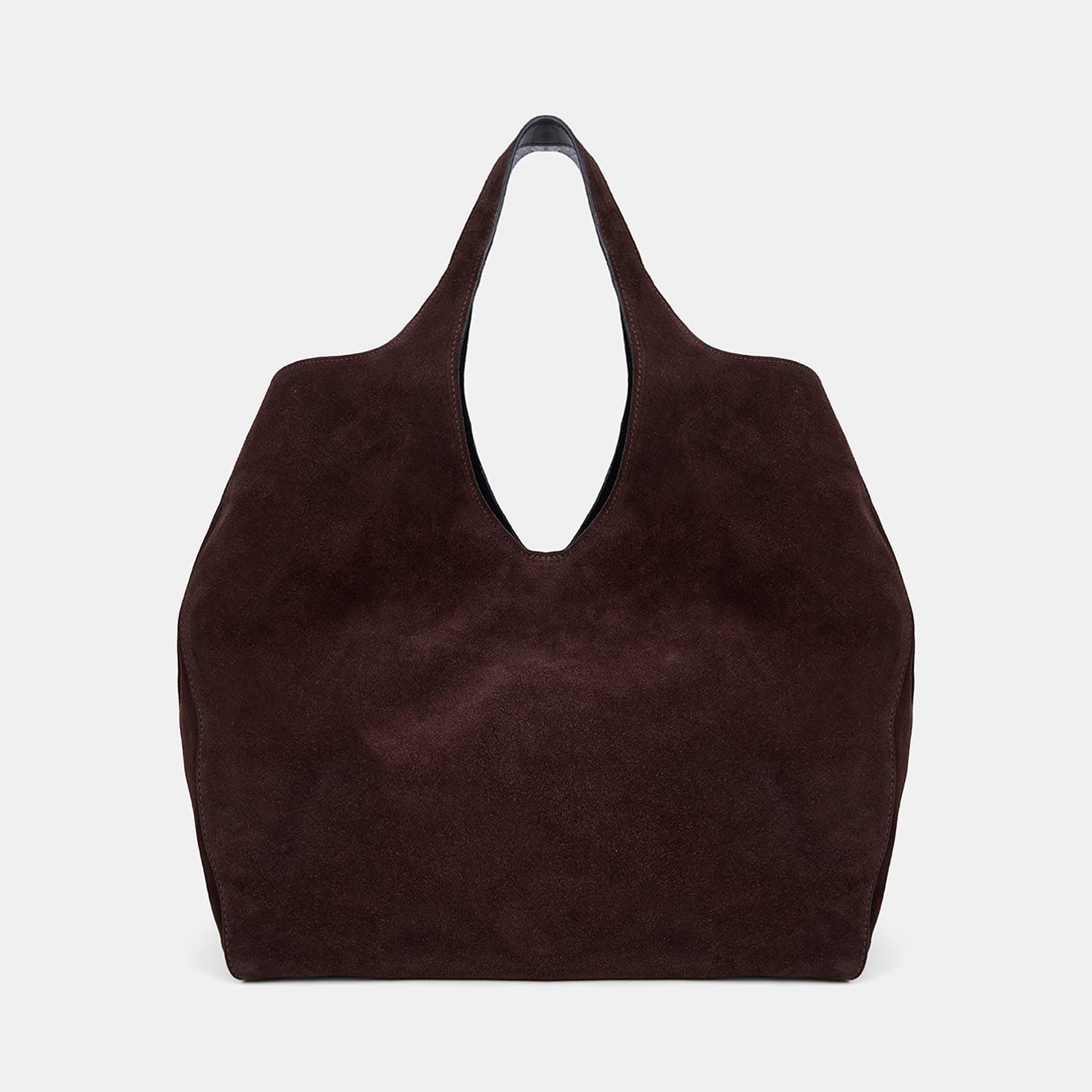 Kadın Acı Kahve Süet Hobo Çanta