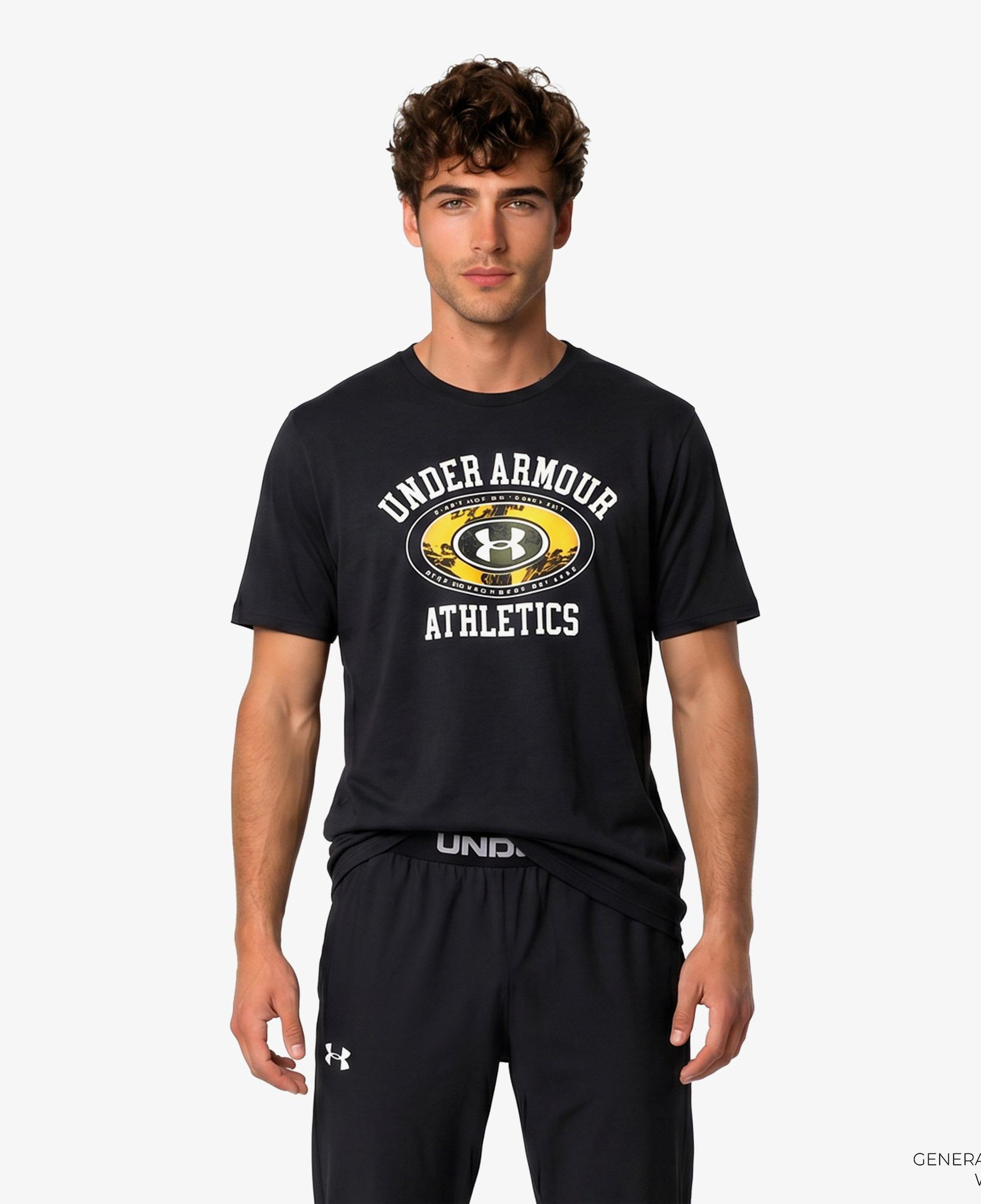 Under Armour 60/40S Armor Globe Ss Erkek Siyah T-Shirt