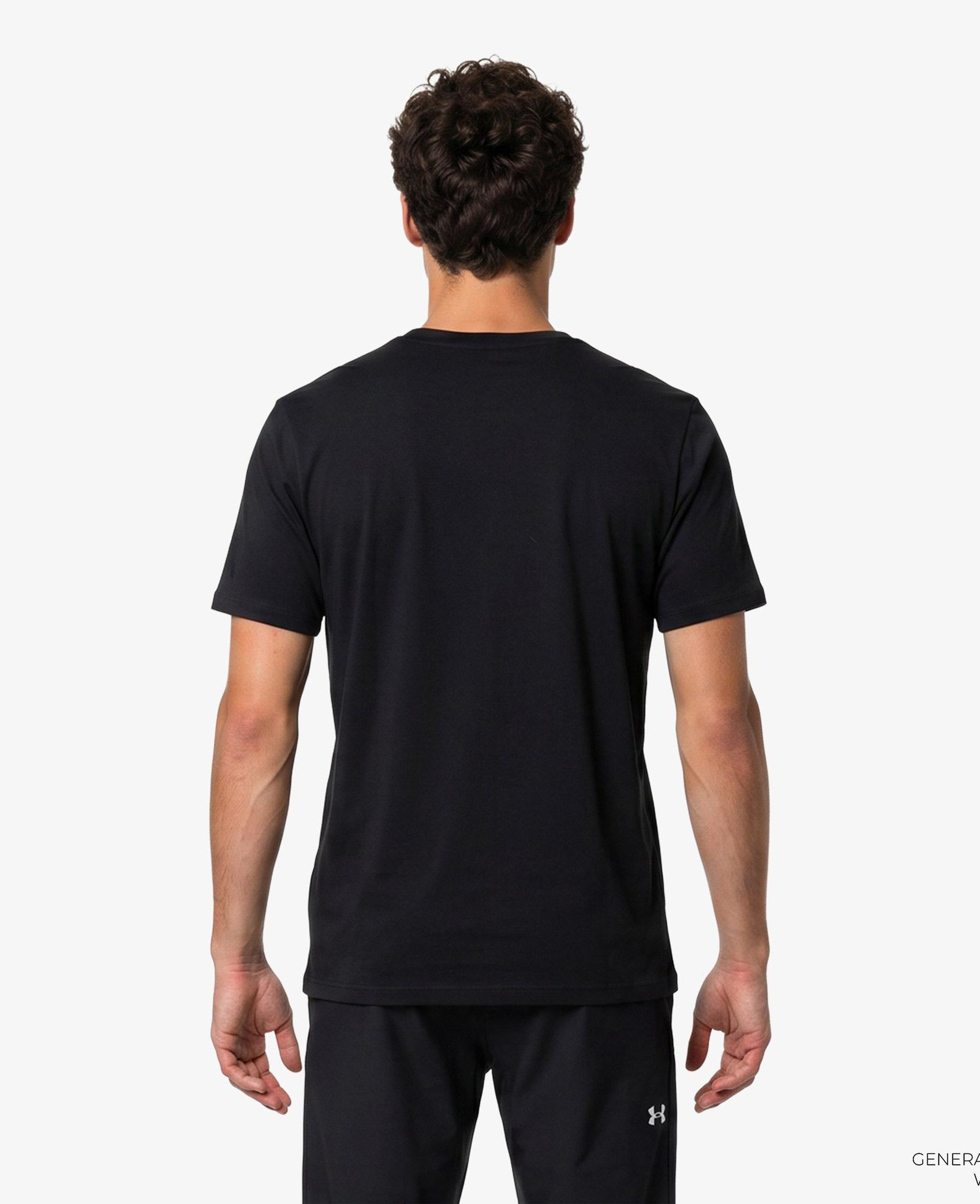 Under Armour 60/40S Armor Globe Ss Erkek Siyah T-Shirt