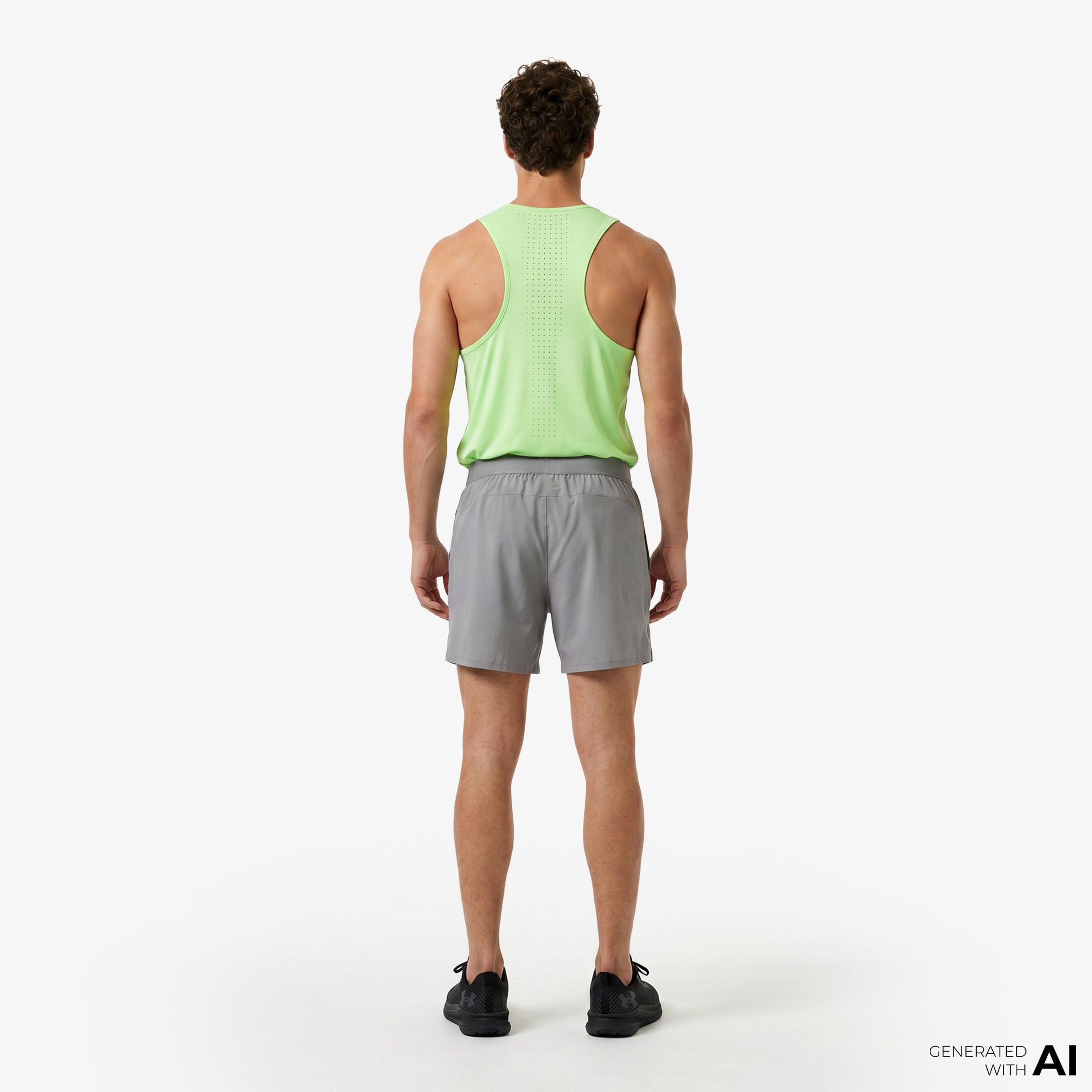 Under Armour Vanish Elite 6in Erkek Gri Antrenman Şortu