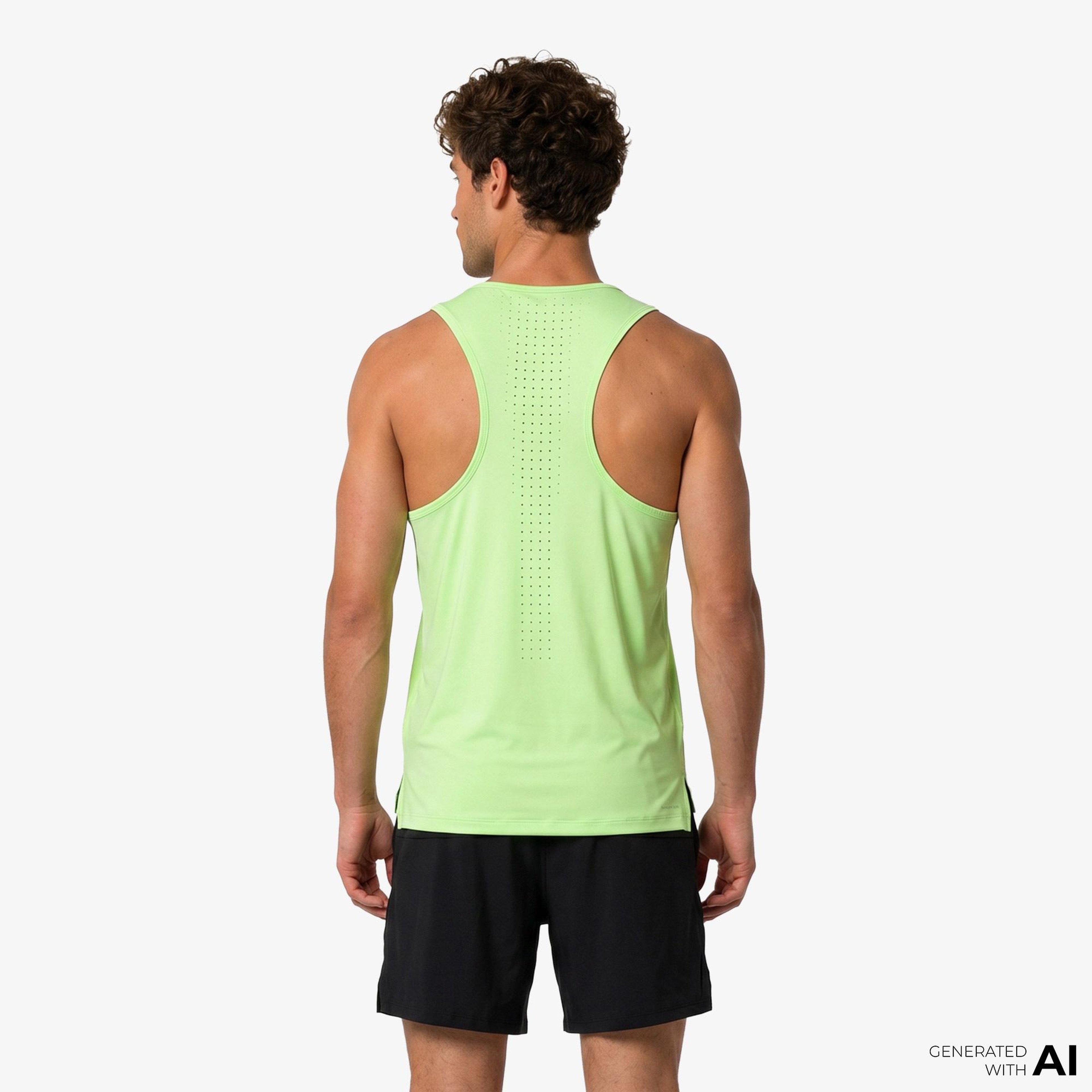 Under Armour Velociti Pro Singlet Erkek Sarı Koşu Atlet