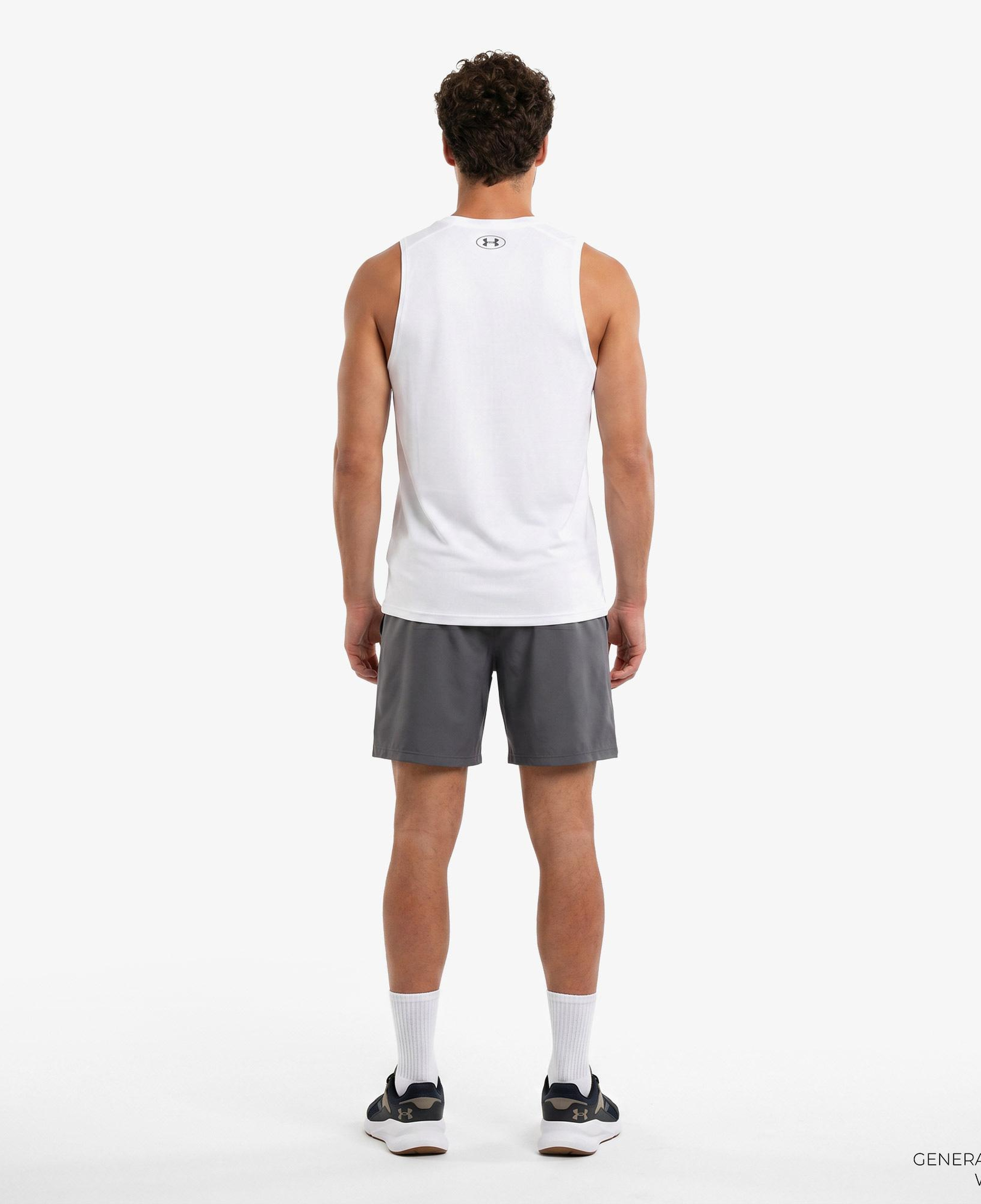 Under Armour Tech Tank Erkek Beyaz Antrenman Atlet