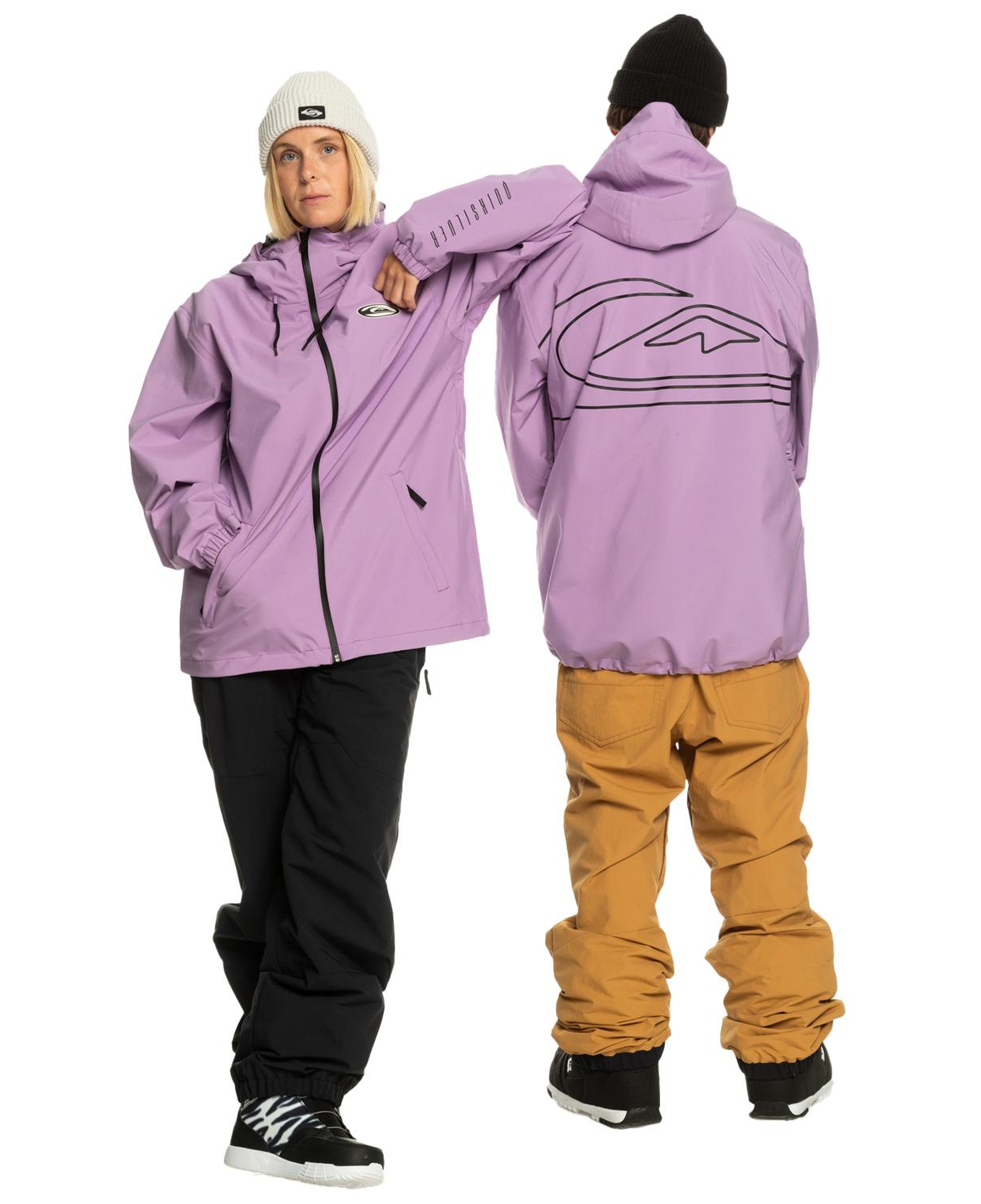 Quiksilver High In The Hood Unisex Mor Snowboard Ceketi