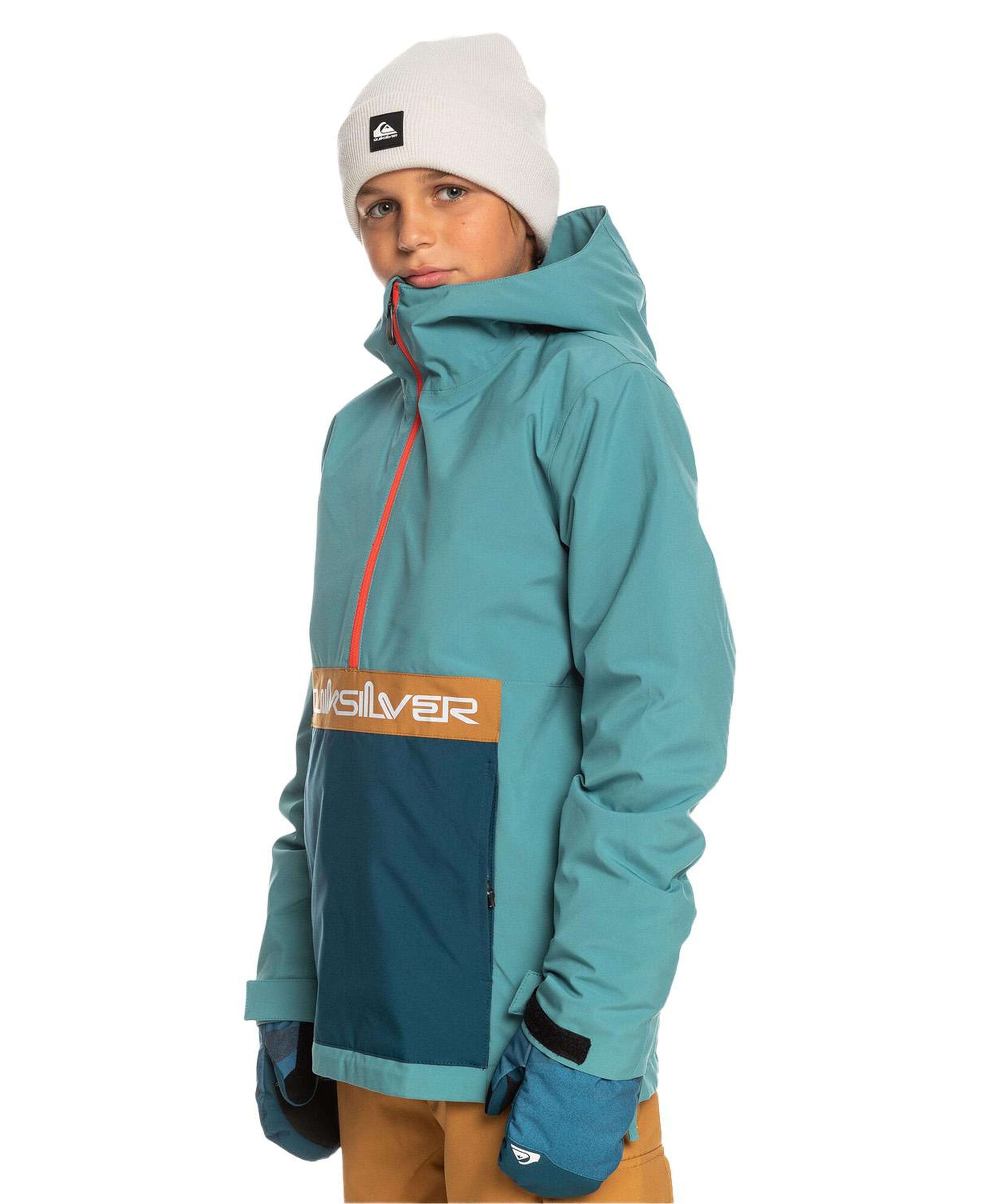 Quiksilver Steeze Youth Unisex Çocuk Mavi Snowboard Ceketi