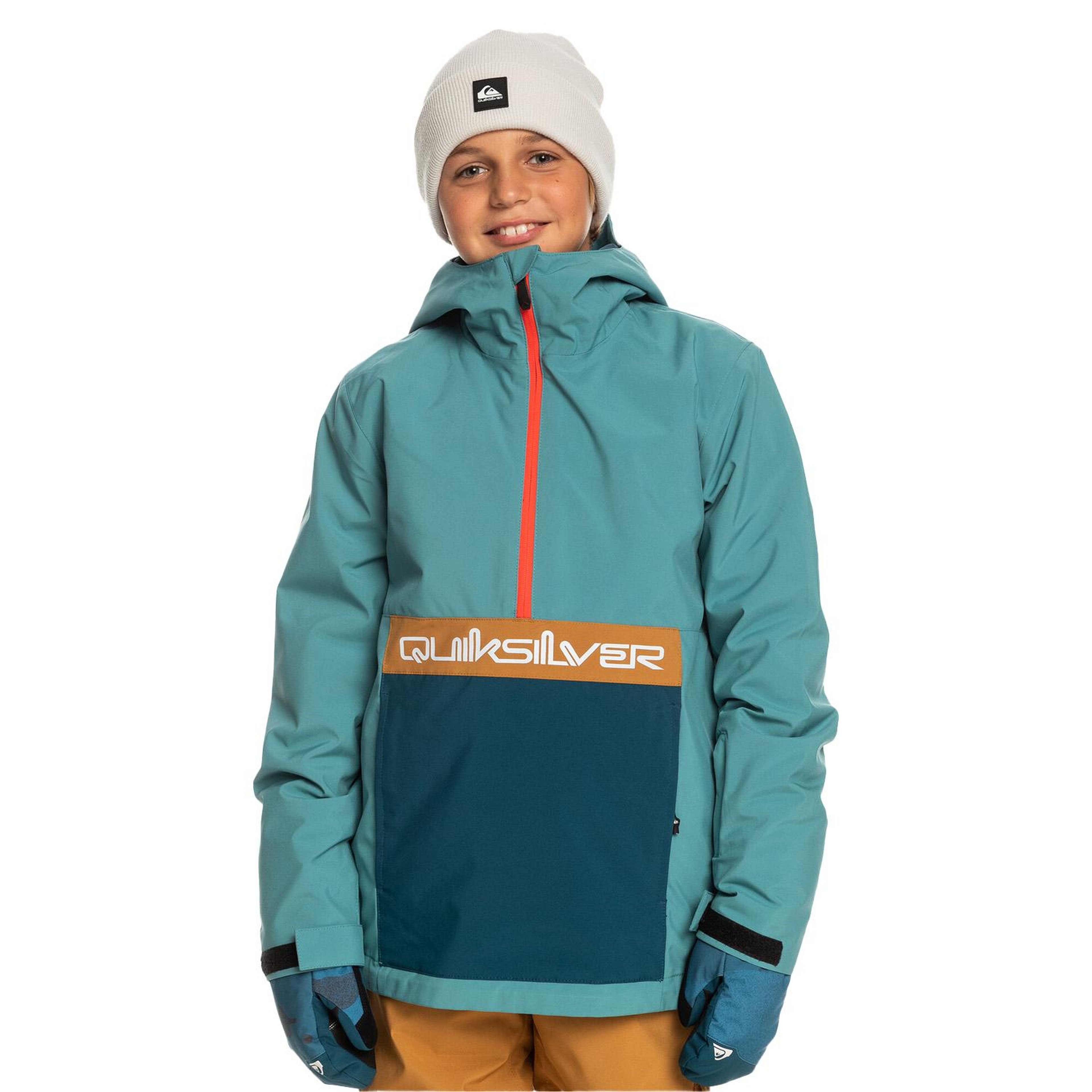Quiksilver Steeze Youth Unisex Çocuk Mavi Snowboard Ceketi
