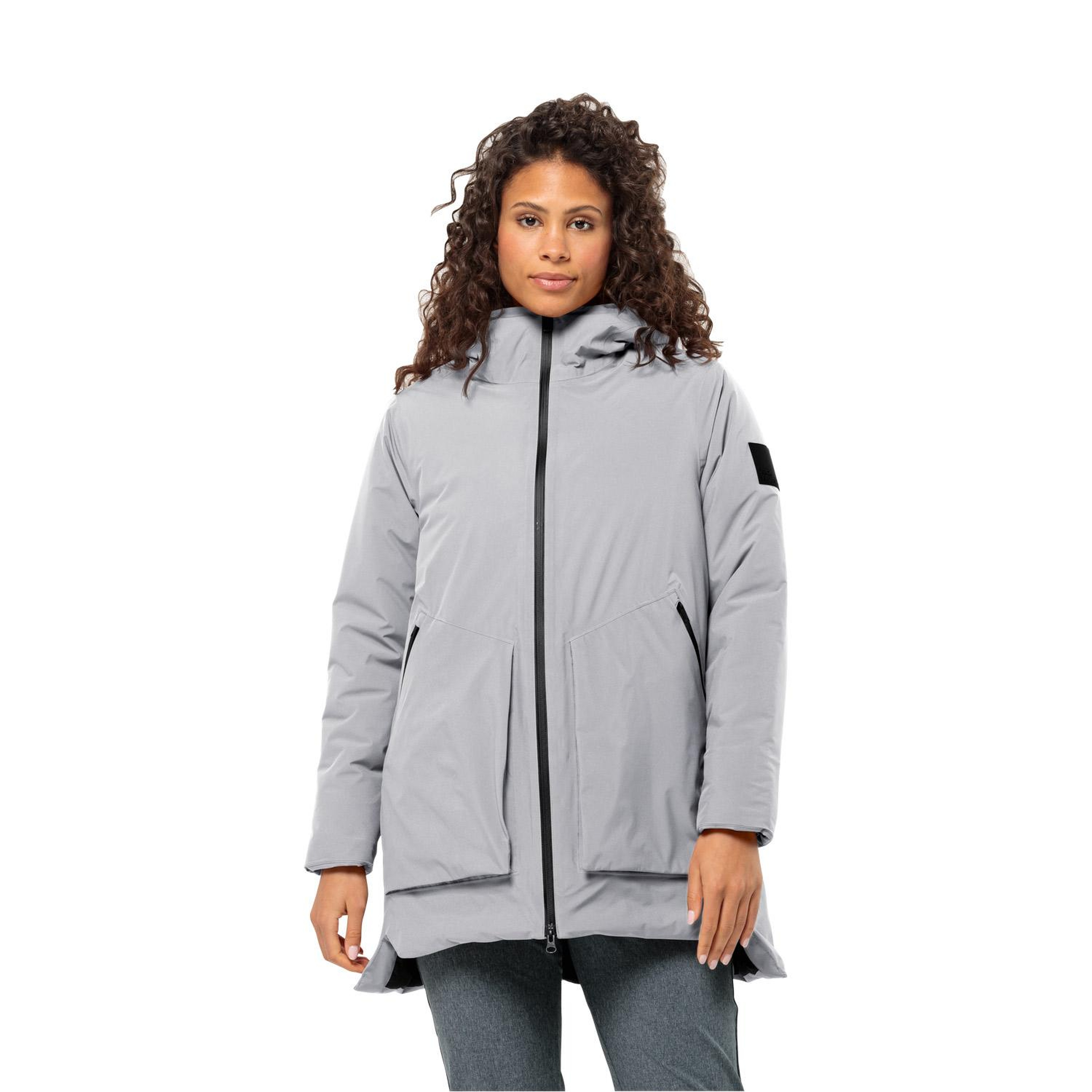 Jack Wolfskin Luisenplatz Kadın Gri Outdoor Ceketi