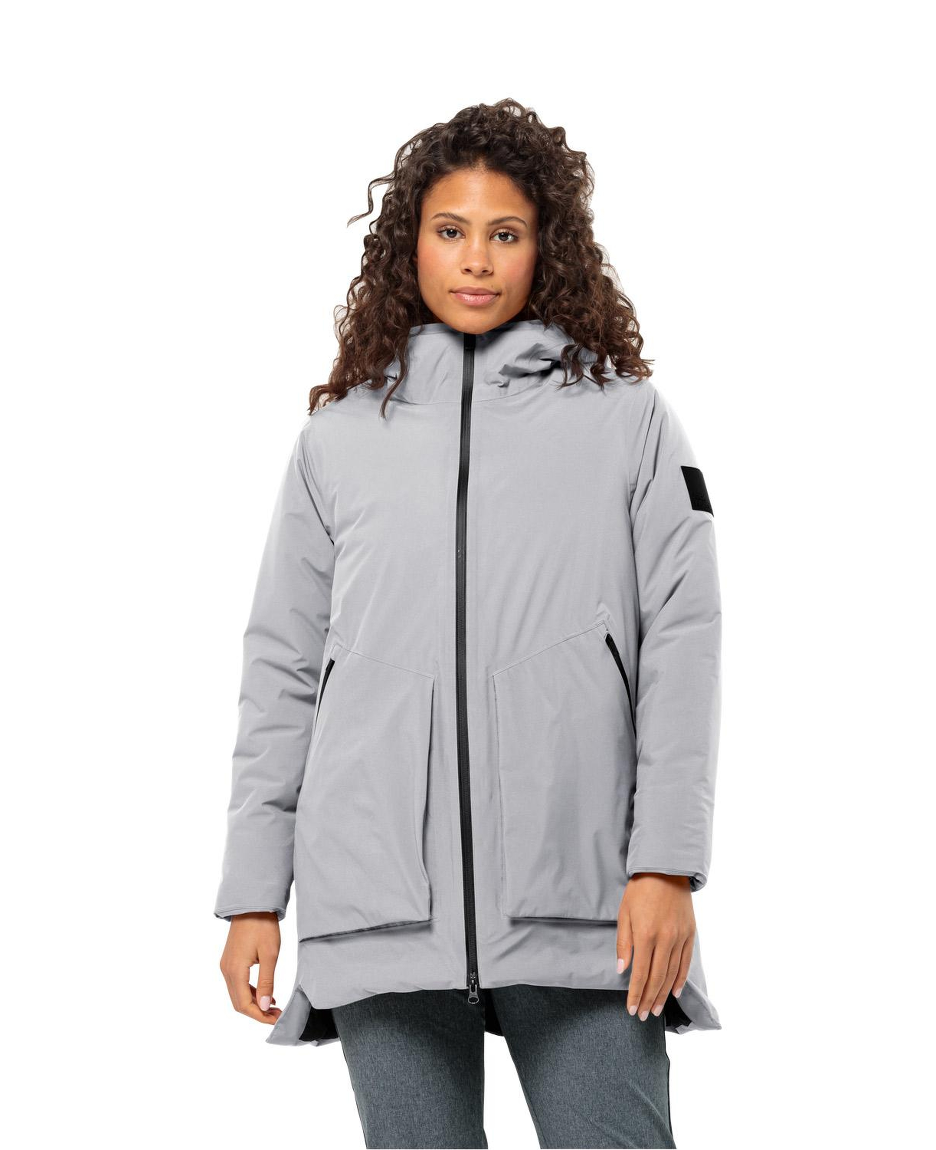 Jack Wolfskin Luisenplatz Kadın Gri Outdoor Ceketi