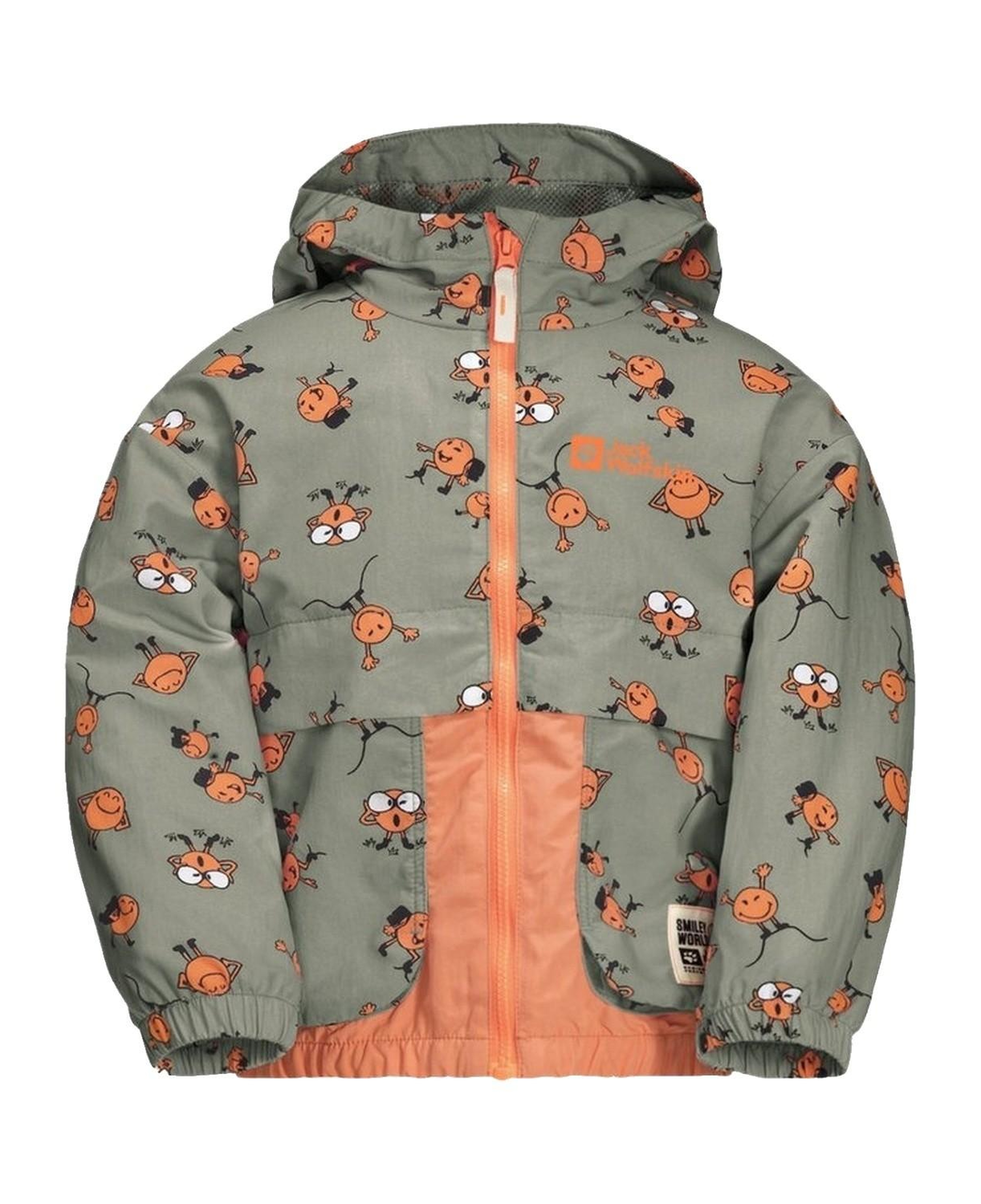 Jack Wolfskin Smileyworld Aop Unisex Çocuk Yeşil Outdoor Ceketi