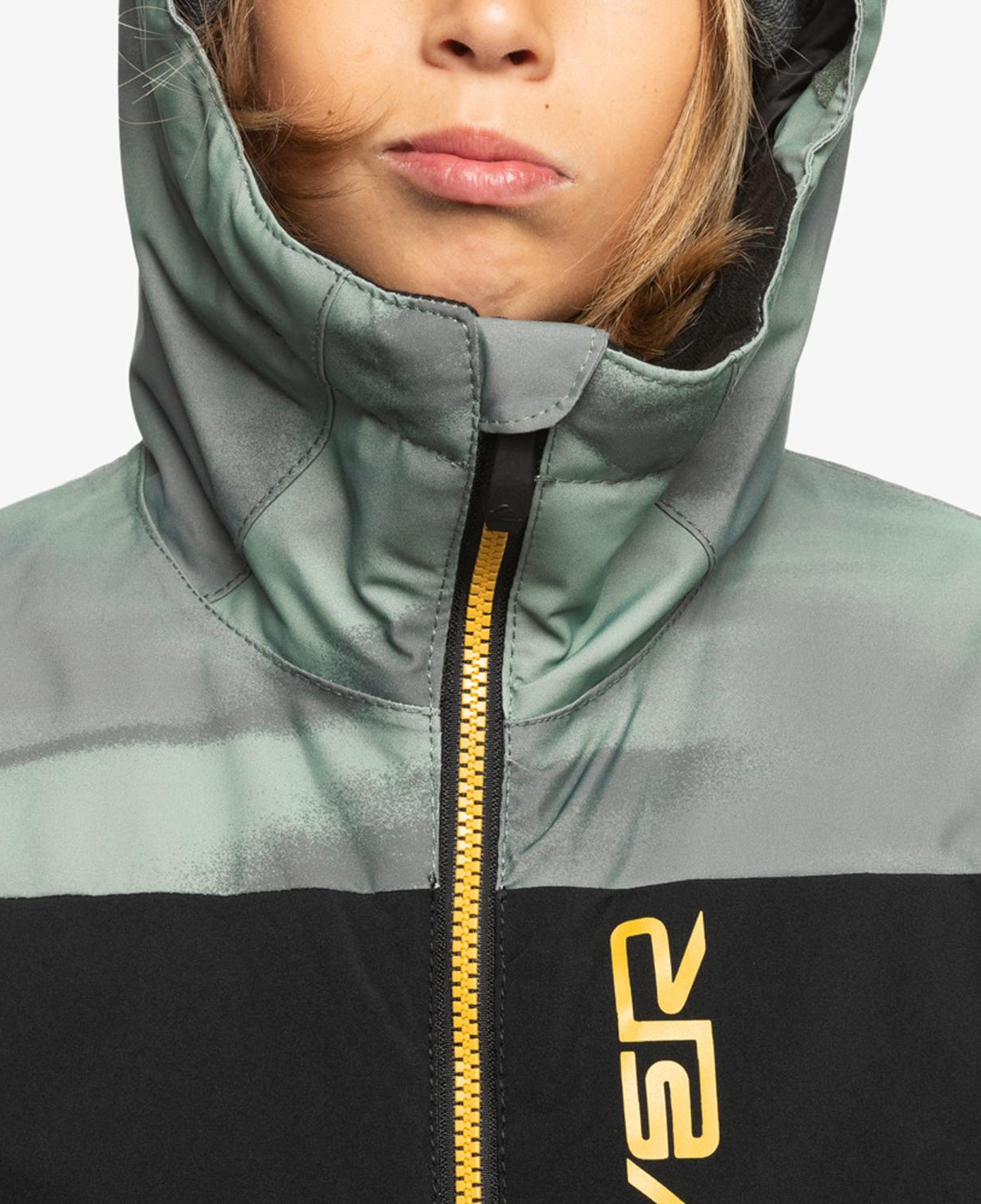 Quiksilver Side Hit Youth Erkek Çocuk Yeşil Snowboard Ceketi