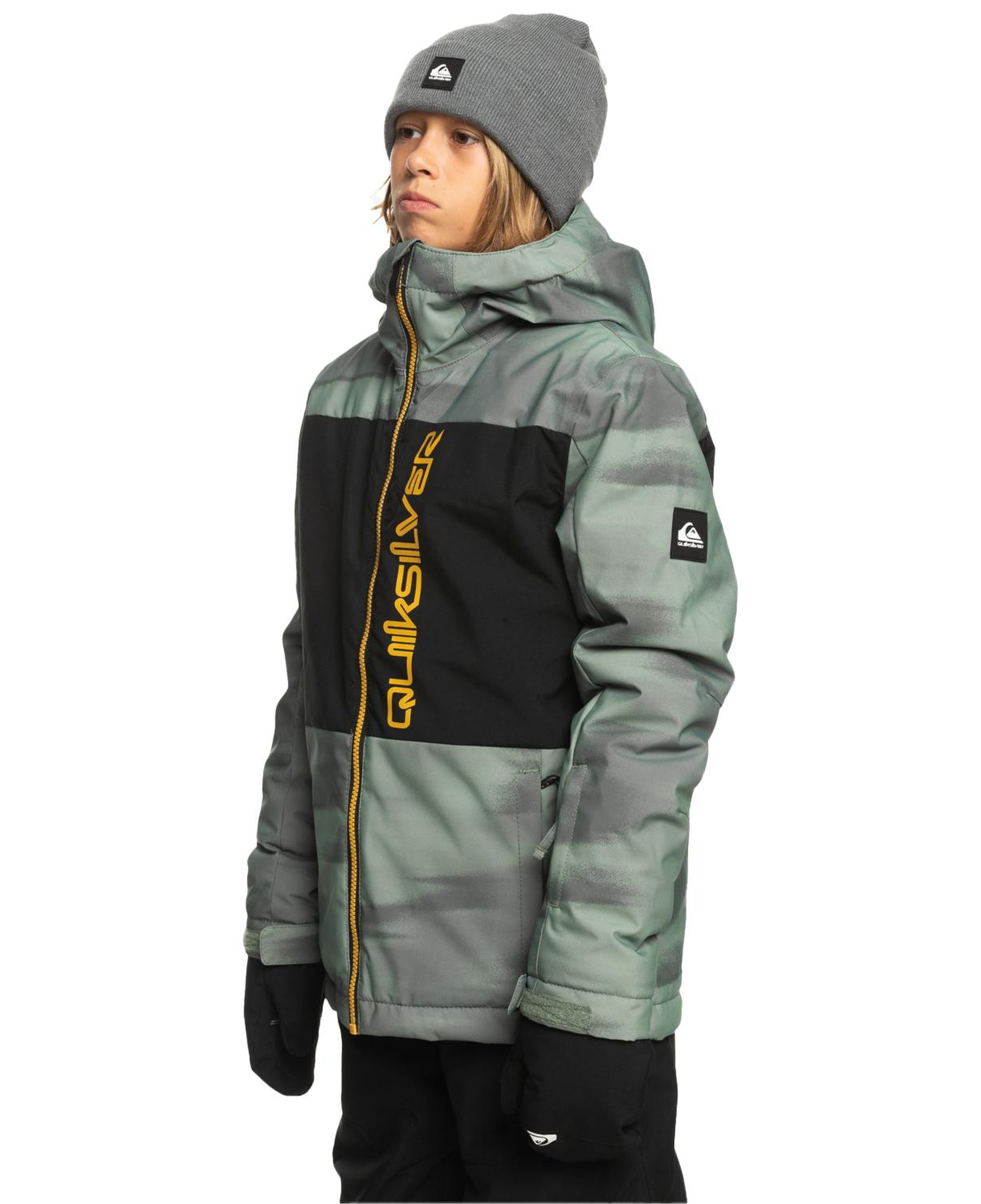 Quiksilver Side Hit Youth Erkek Çocuk Yeşil Snowboard Ceketi