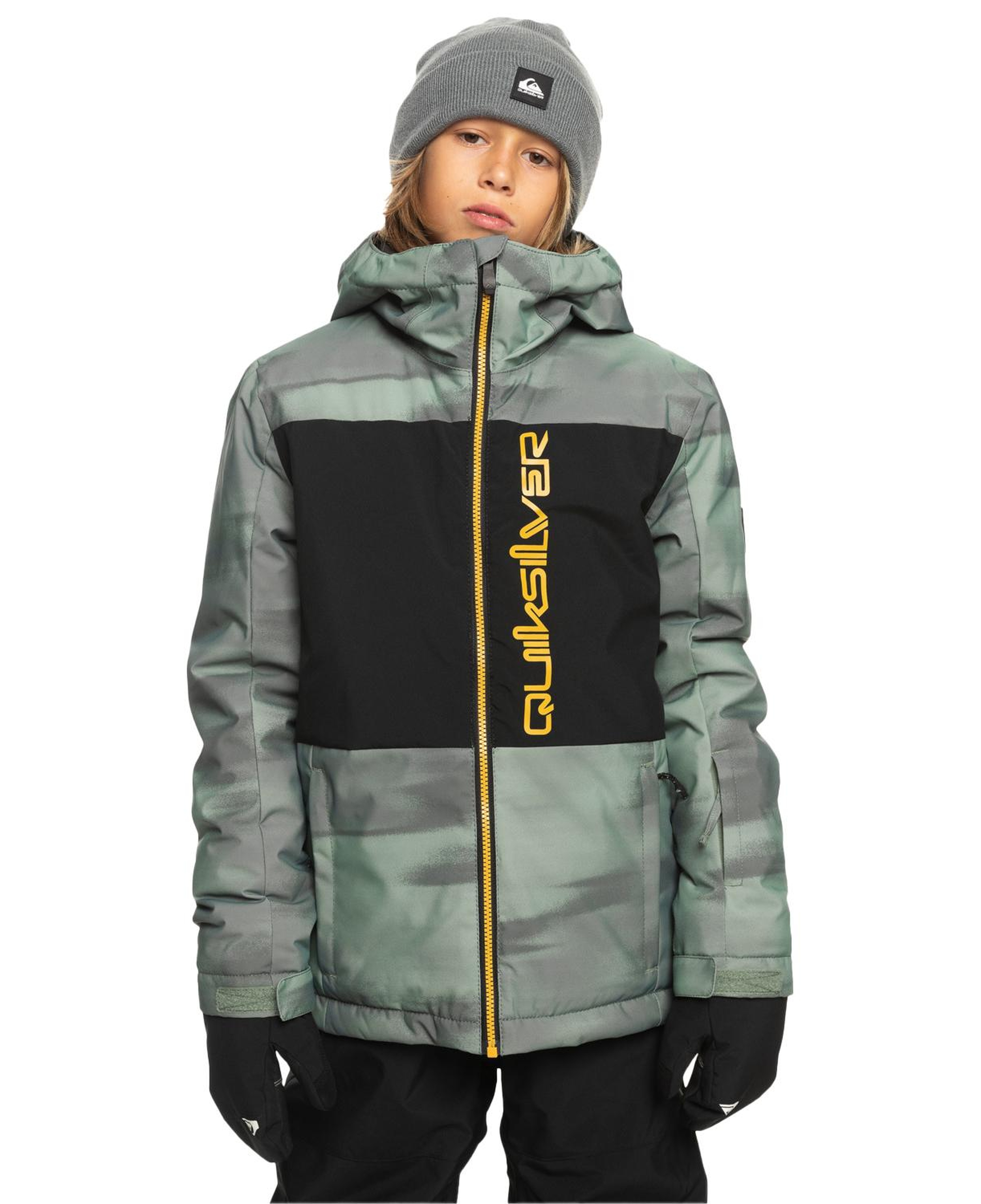 Quiksilver Side Hit Youth Erkek Çocuk Yeşil Snowboard Ceketi