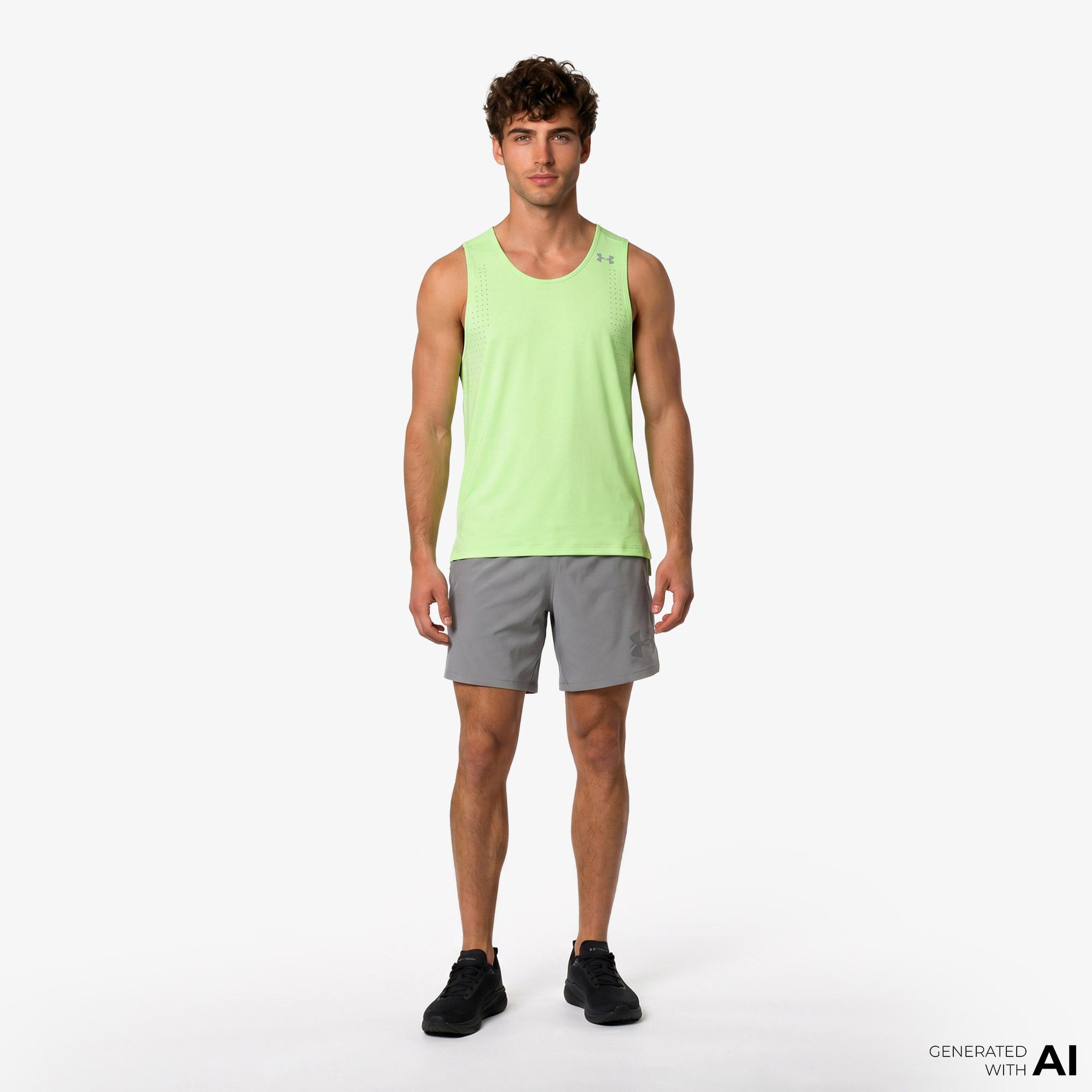 Under Armour Vanish Elite 6in Erkek Gri Antrenman Şortu