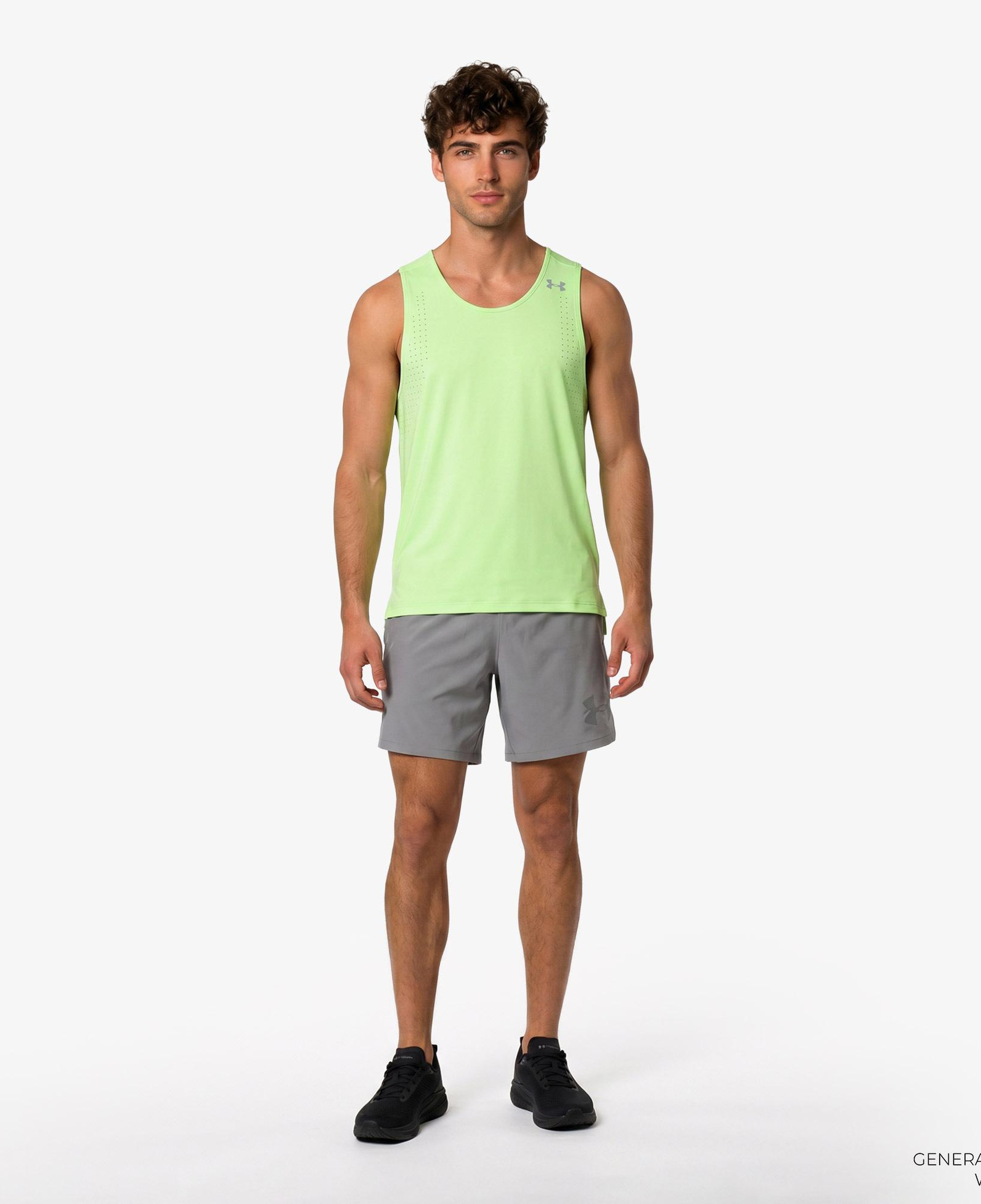 Under Armour Vanish Elite 6in Erkek Gri Antrenman Şortu