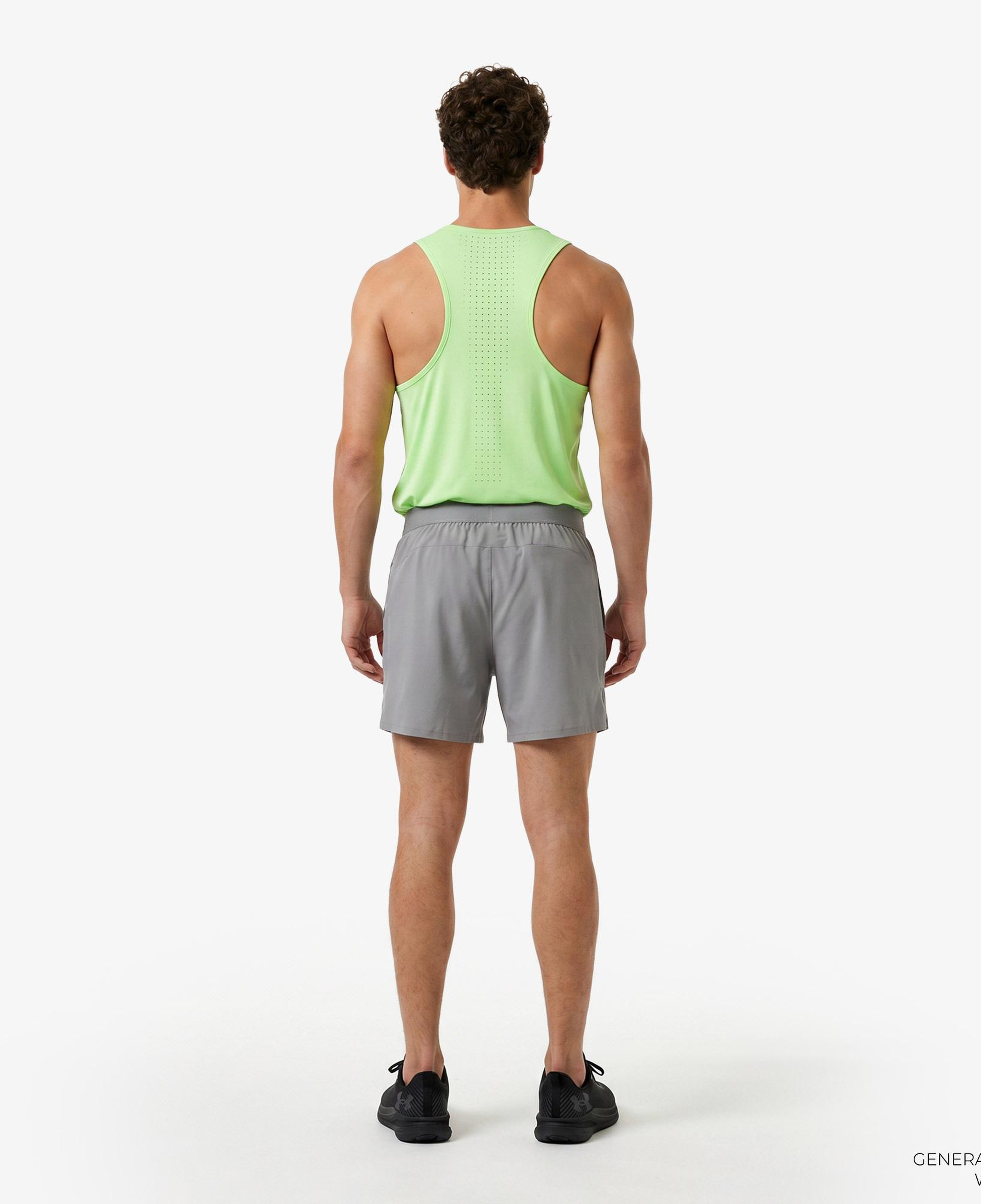 Under Armour Vanish Elite 6in Erkek Gri Antrenman Şortu