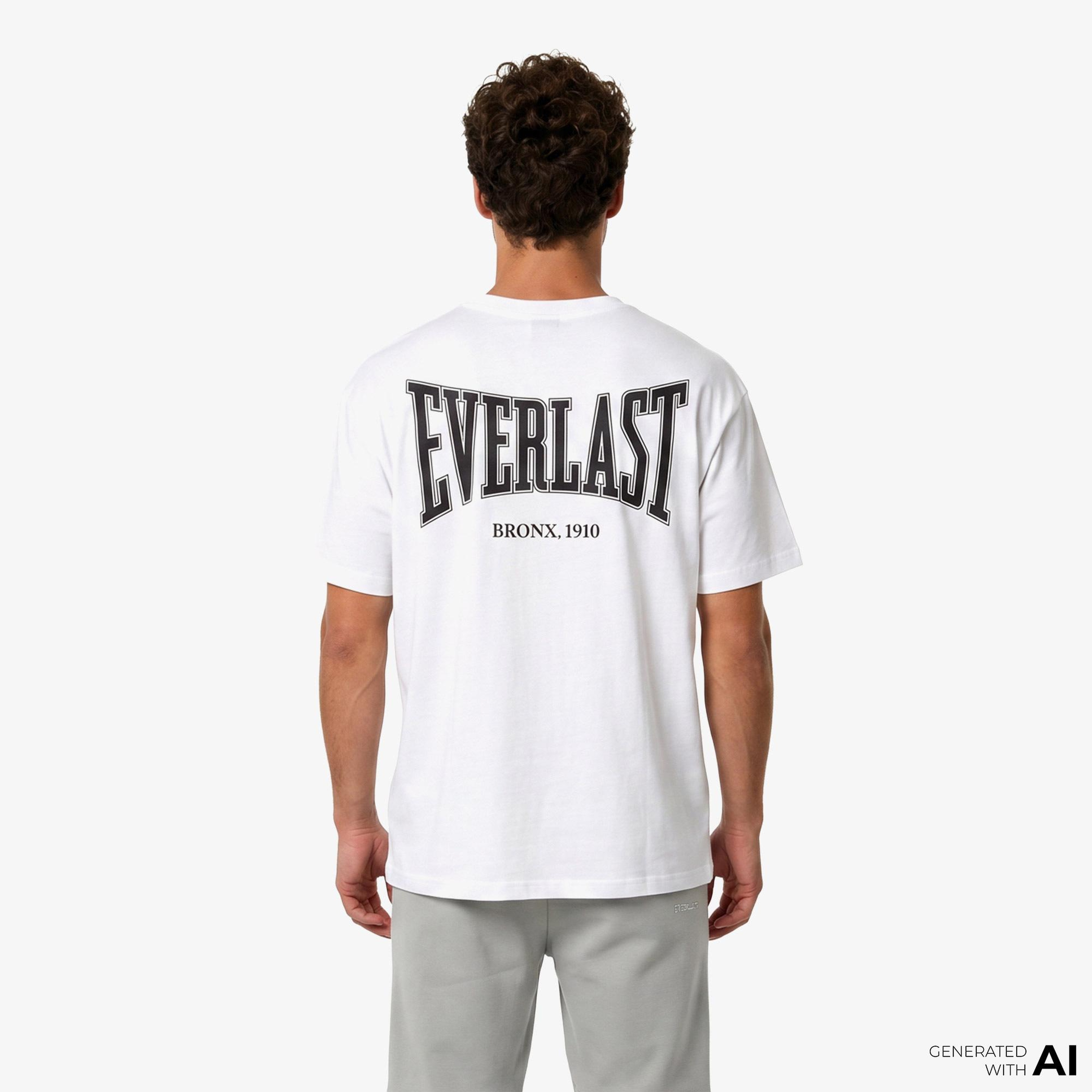 Everlast Classics Oversize Erkek Beyaz T-Shirt