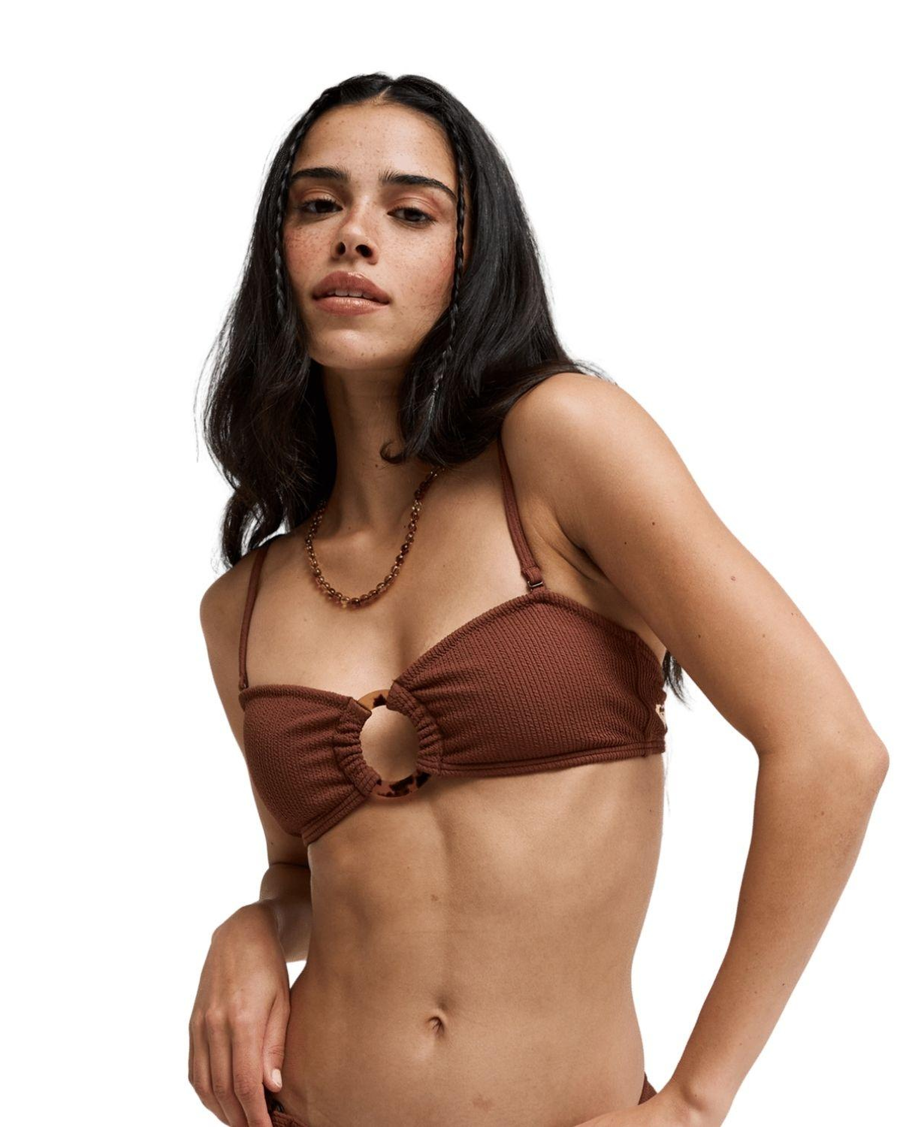 Roxy Sunshine Kadın Kahverengi Bikini Üst