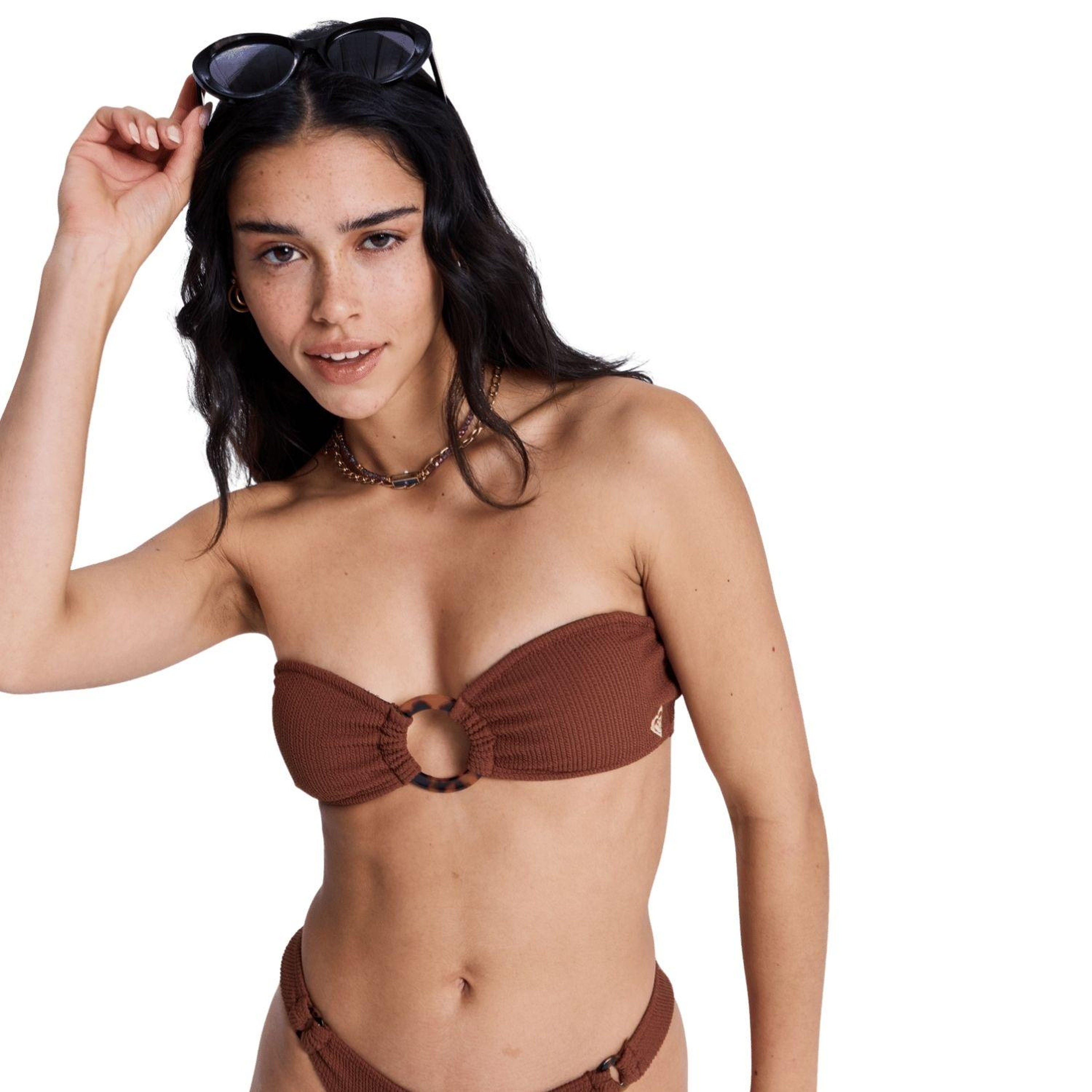 Roxy Sunshine Kadın Kahverengi Bikini Üst