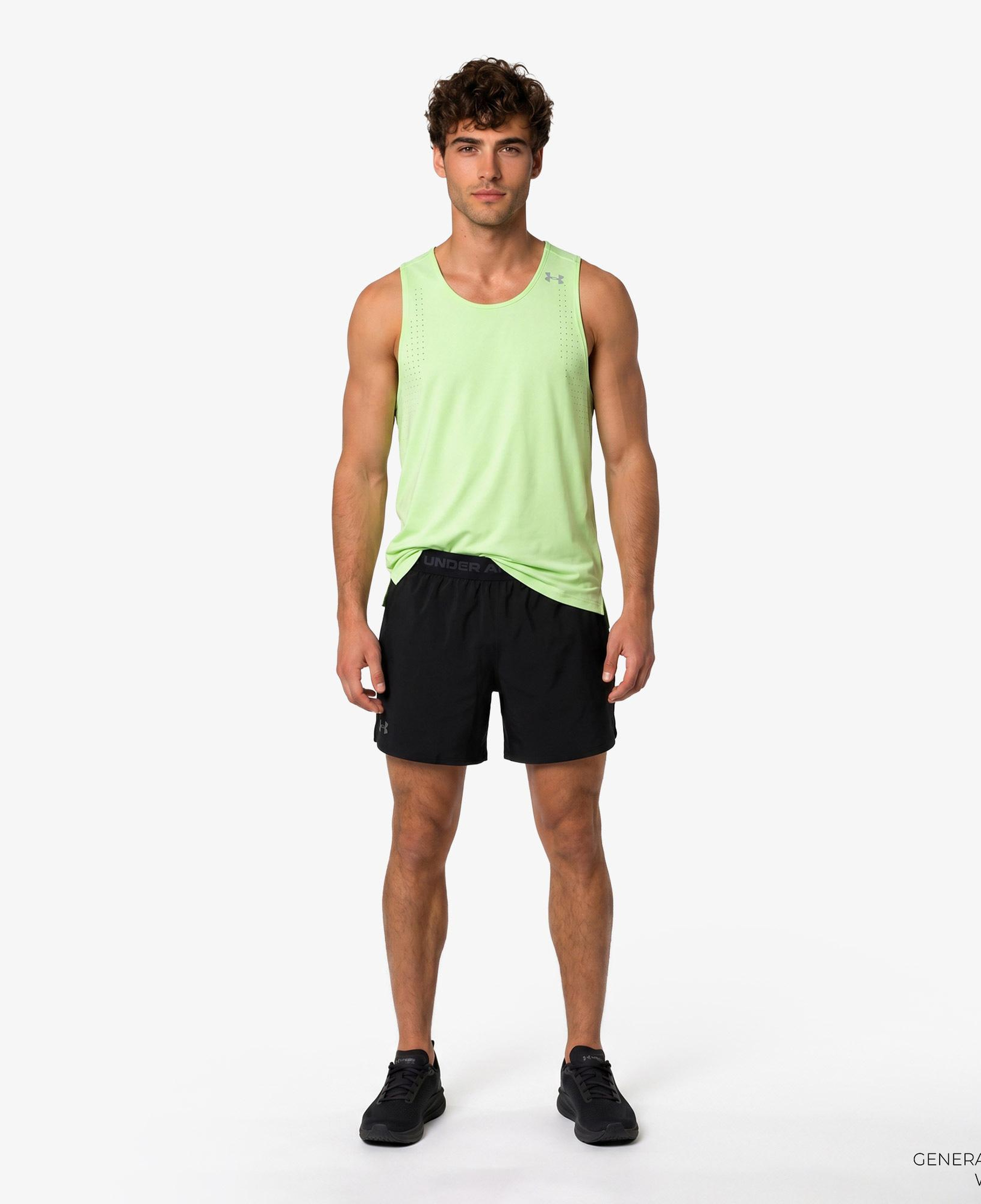 Under Armour Velociti Pro Singlet Erkek Sarı Koşu Atlet
