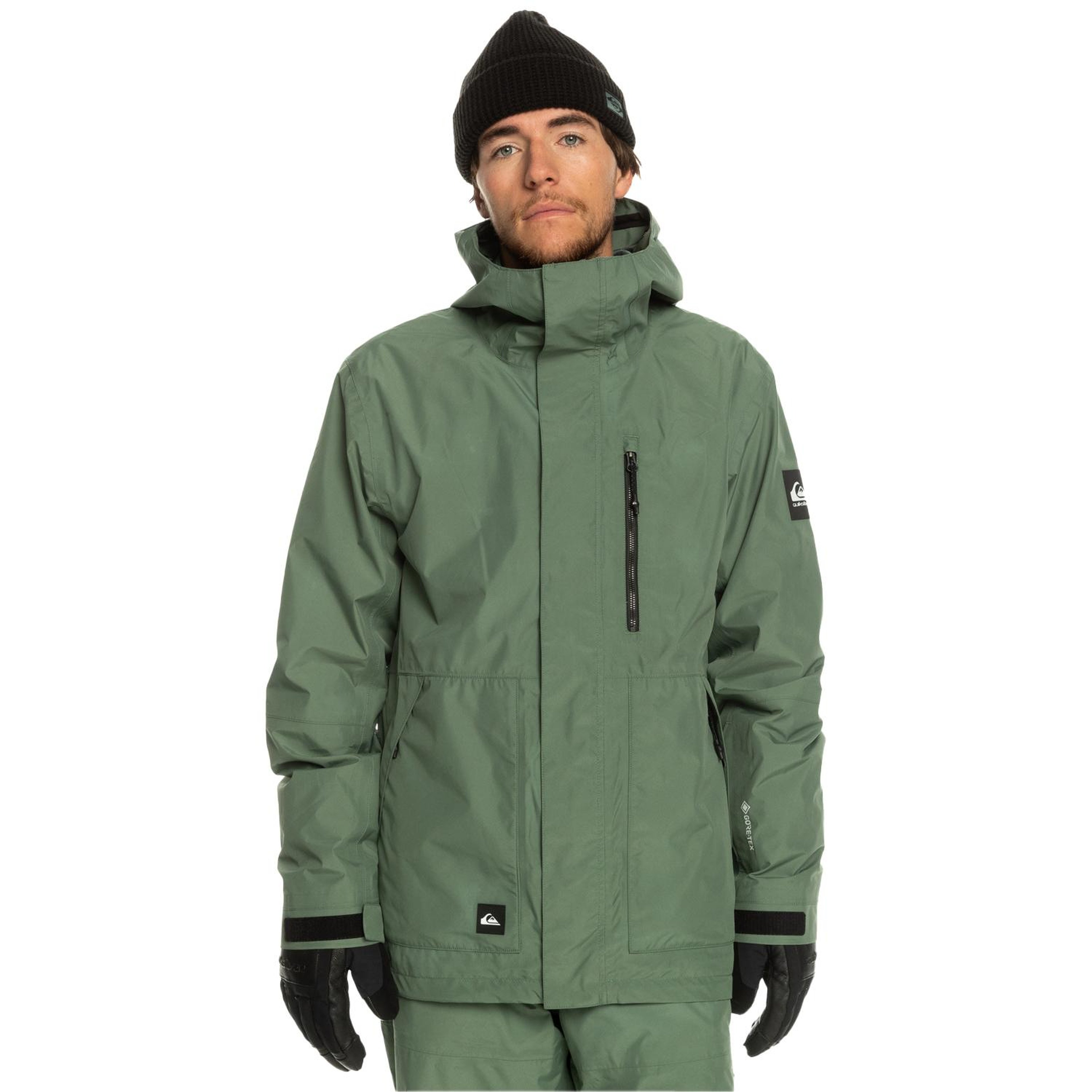 Quiksilver Mission Gore-Tex Erkek Yeşil Snowboard Ceketi
