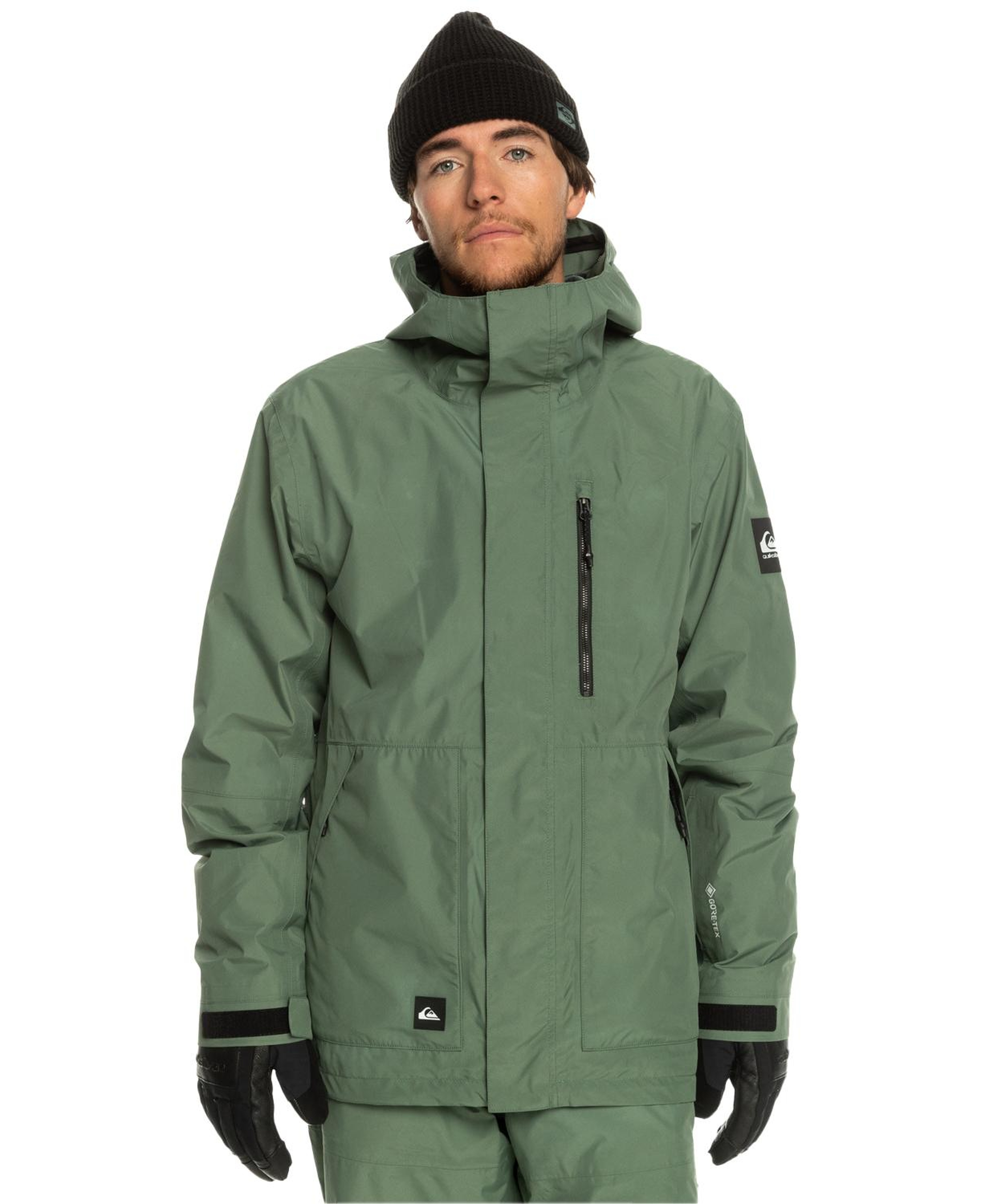 Quiksilver Mission Gore-Tex Erkek Yeşil Snowboard Ceketi