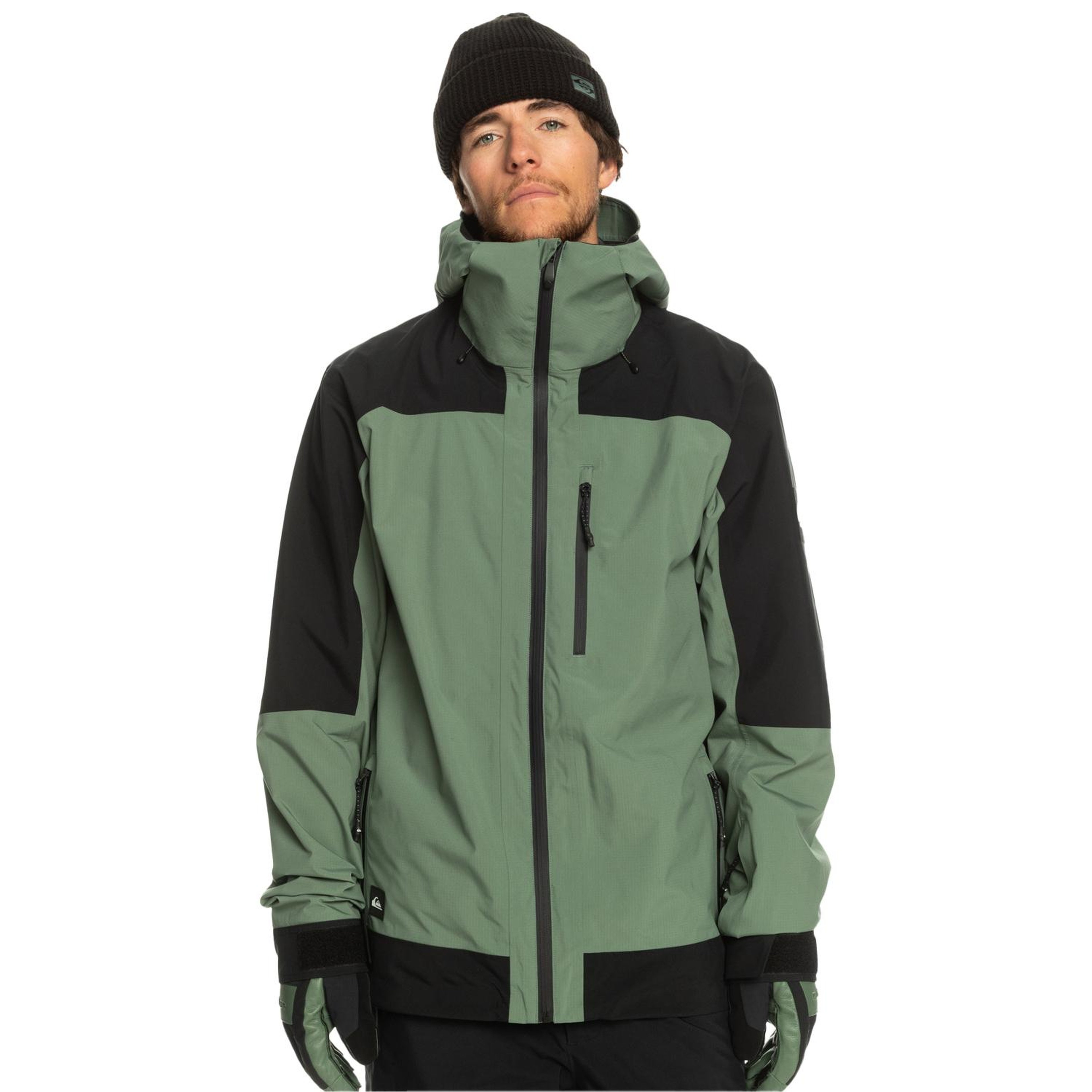 Quiksilver Ultralight Erkek Yeşil Snowboard Ceketi