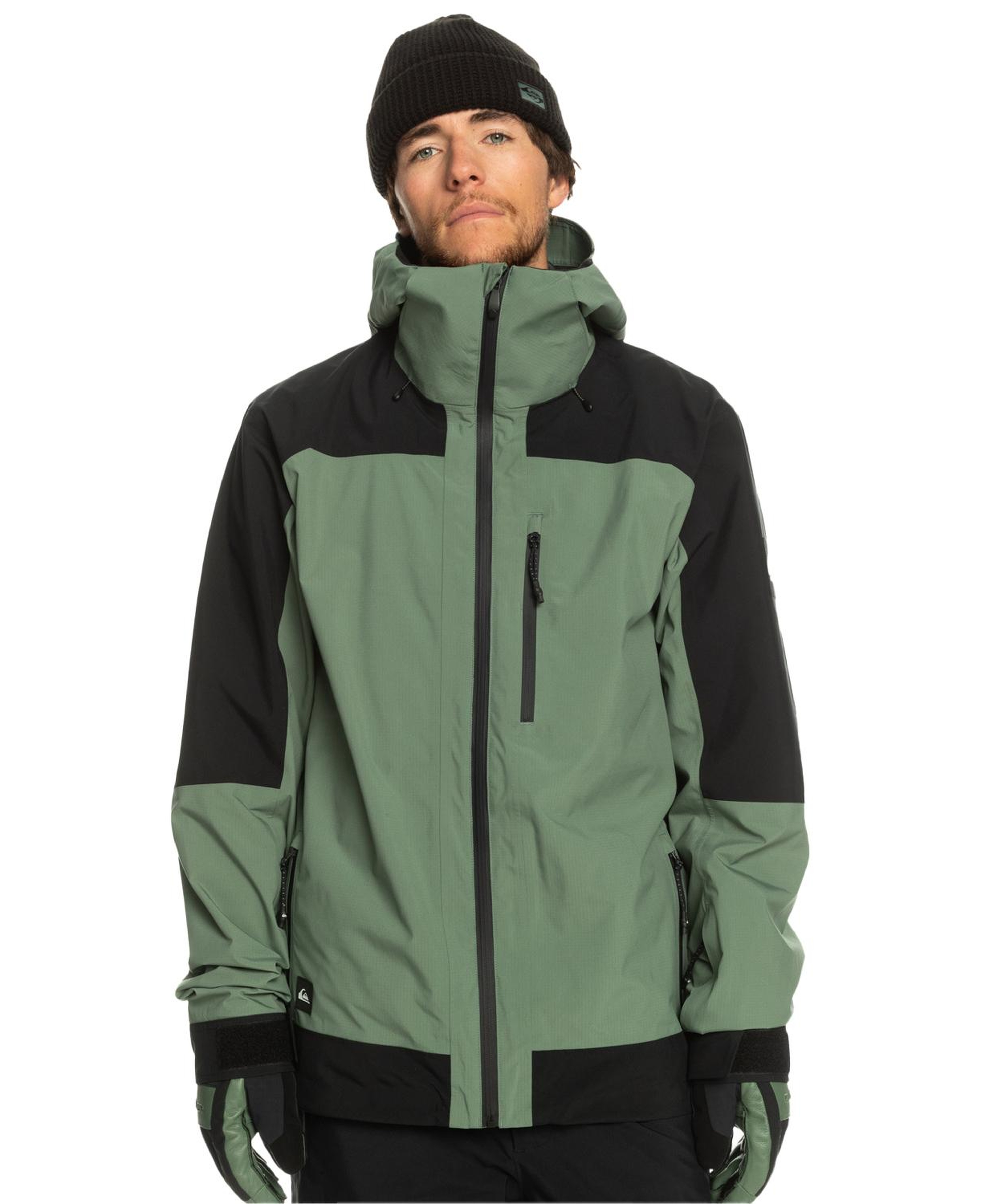 Quiksilver Ultralight Erkek Yeşil Snowboard Ceketi