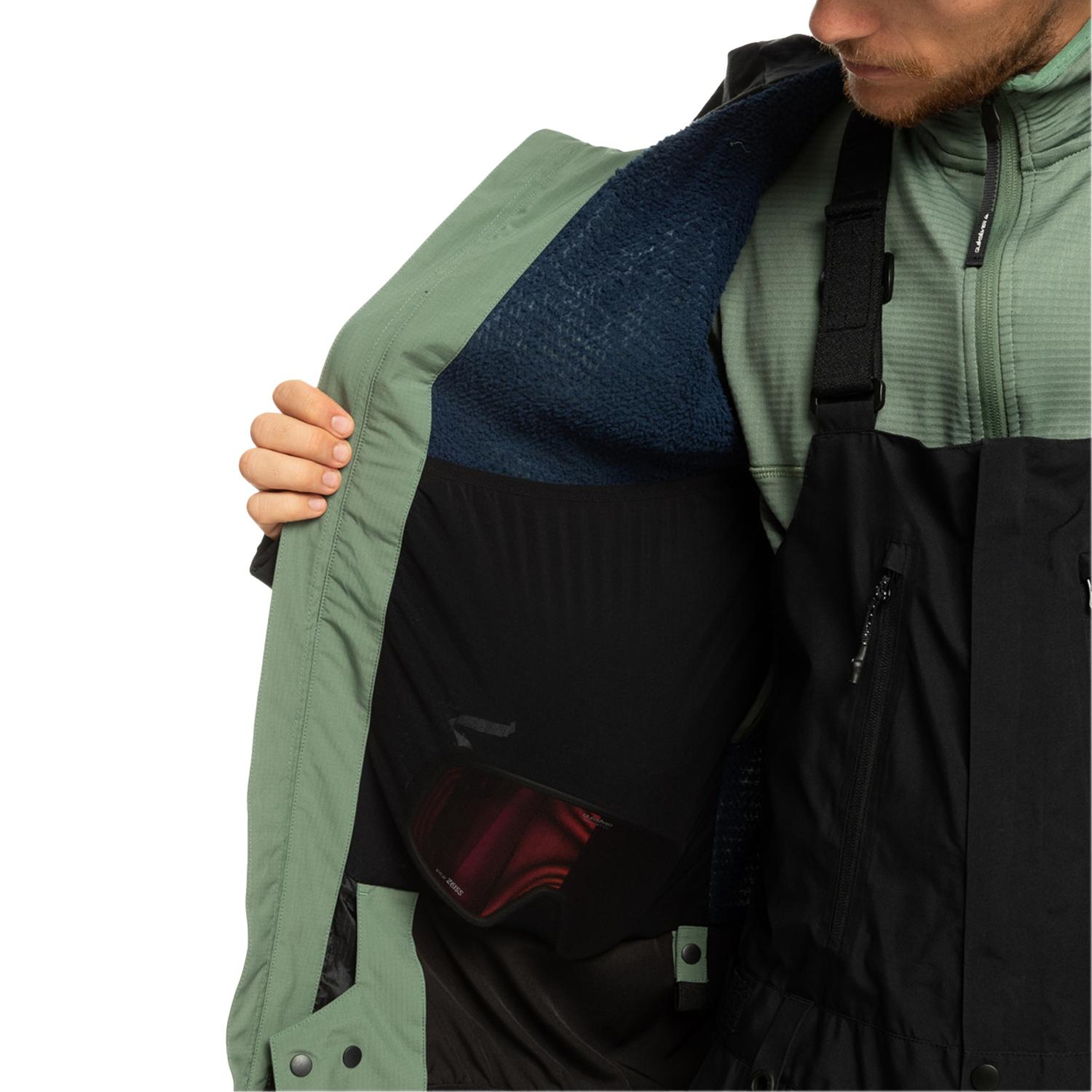 Quiksilver Ultralight Erkek Yeşil Snowboard Ceketi