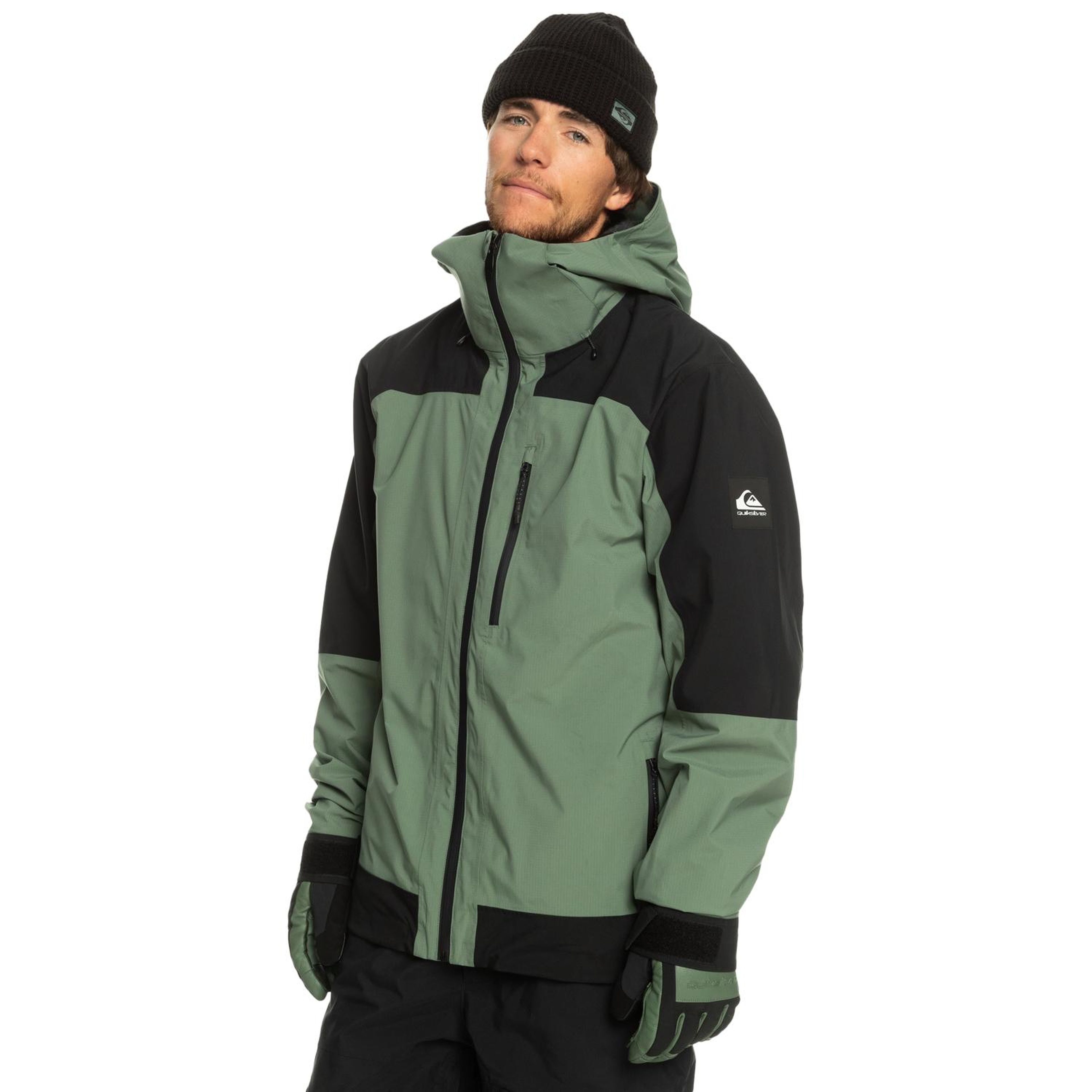 Quiksilver Ultralight Erkek Yeşil Snowboard Ceketi