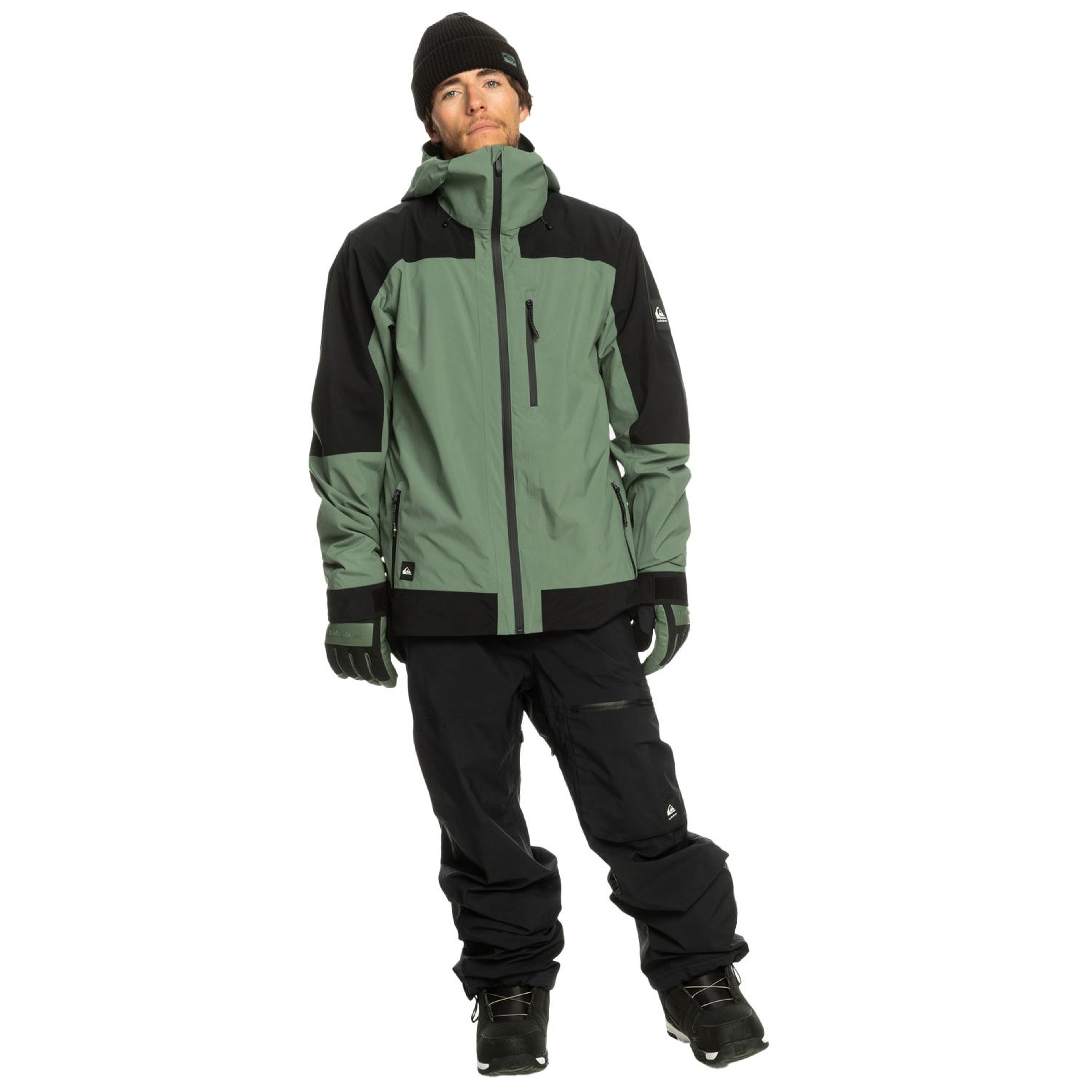 Quiksilver Ultralight Erkek Yeşil Snowboard Ceketi