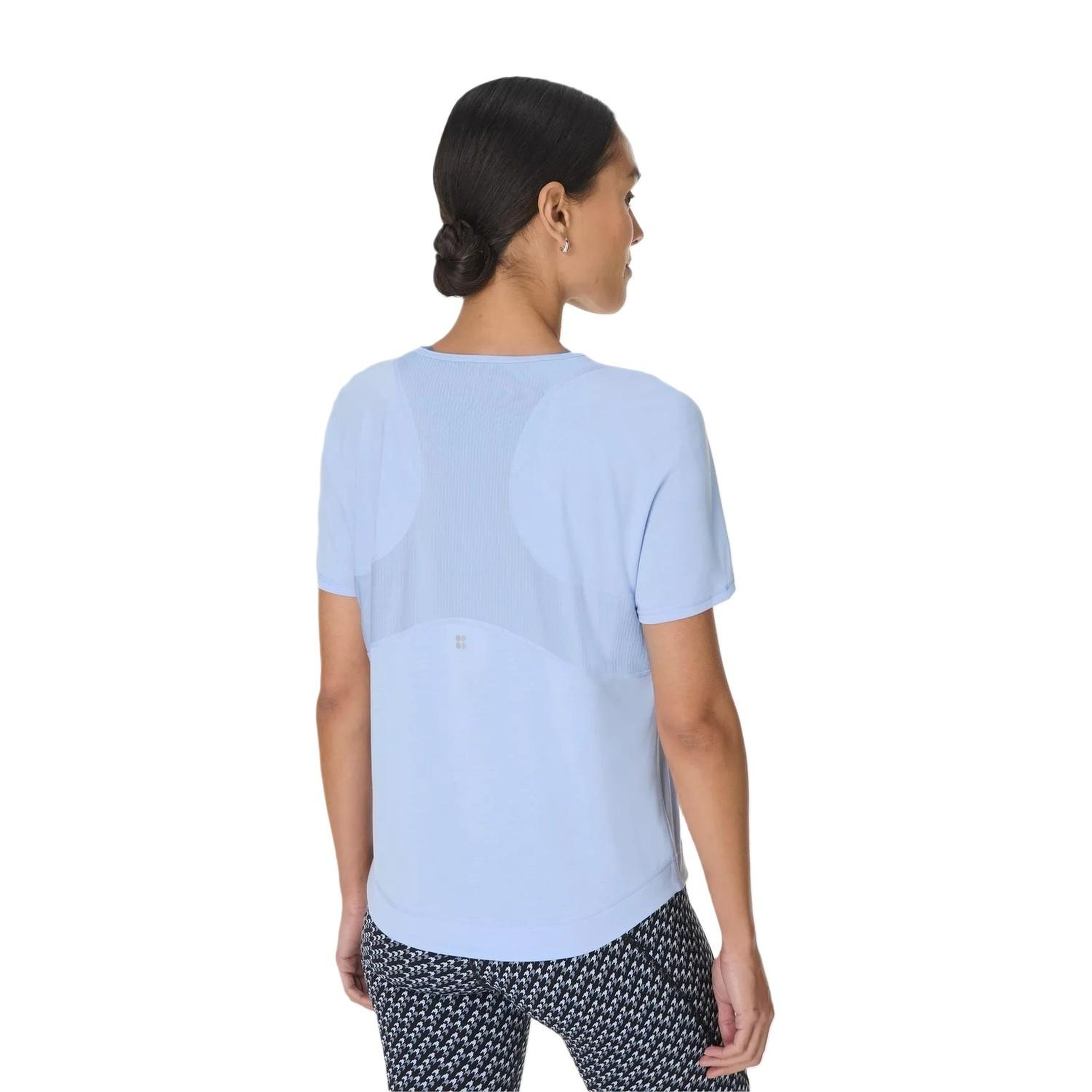 Sweaty Betty Breathe Easy Mesh Kadın Mavi Tişört