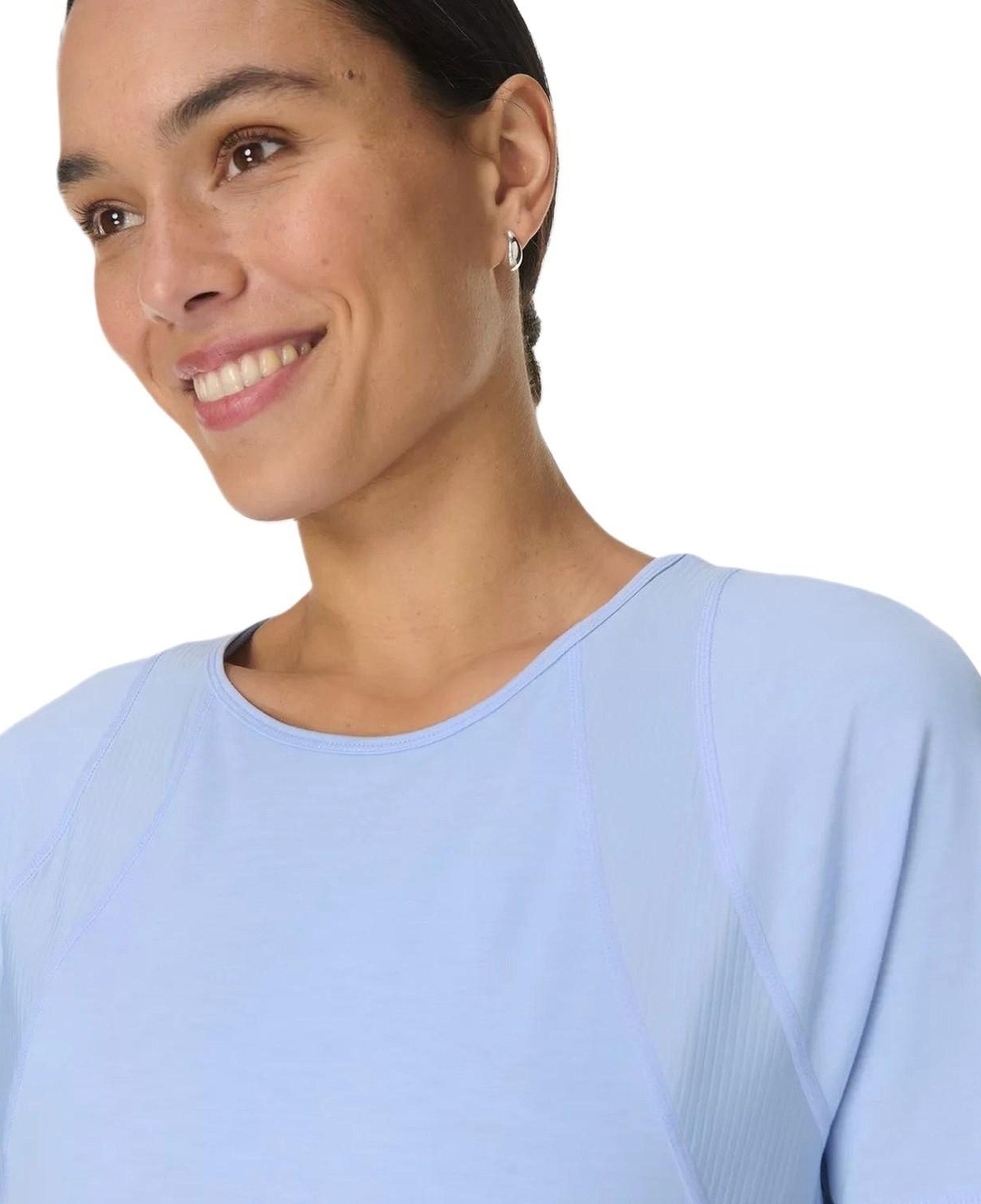 Sweaty Betty Breathe Easy Mesh Kadın Mavi Tişört