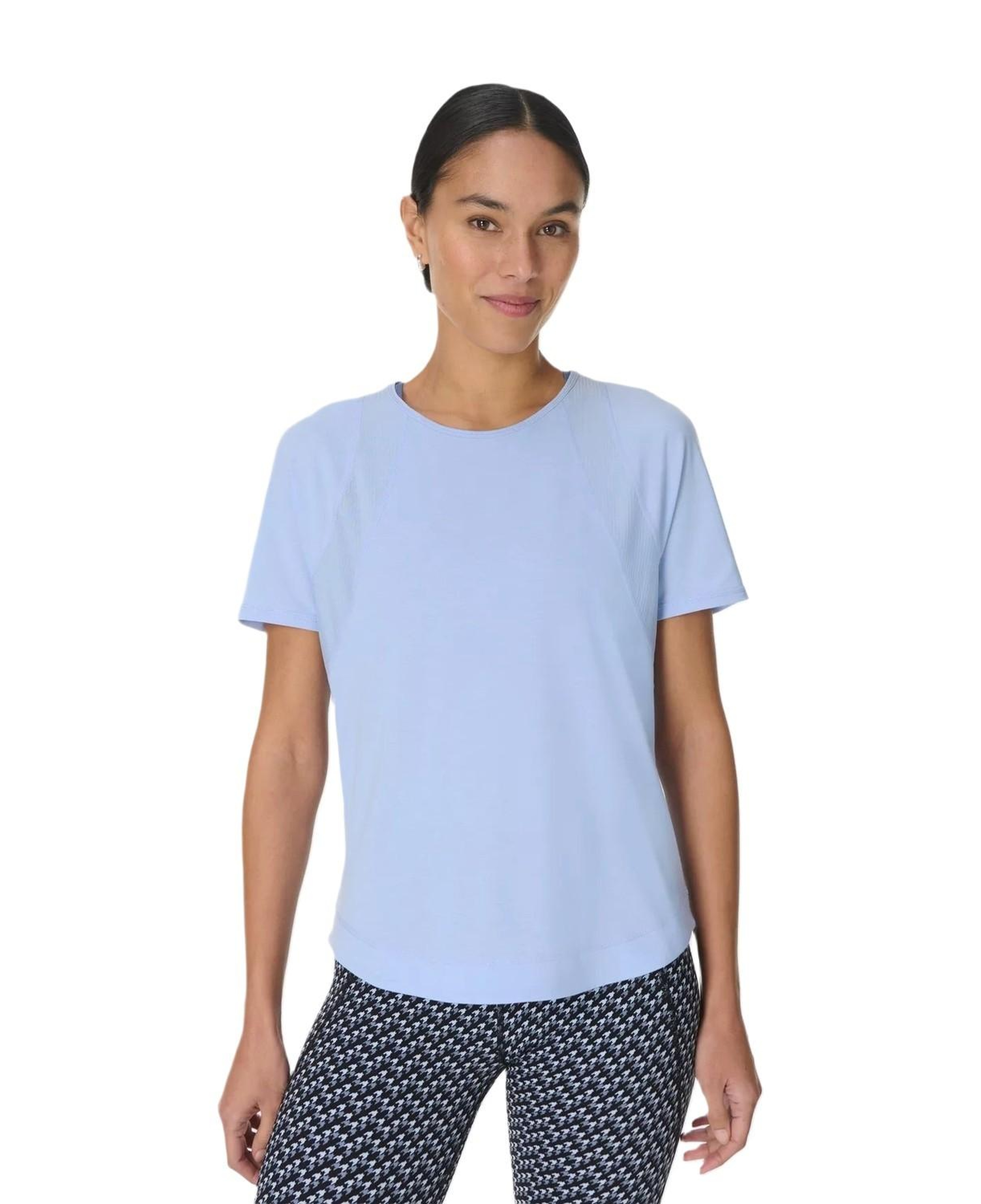 Sweaty Betty Breathe Easy Mesh Kadın Mavi Tişört