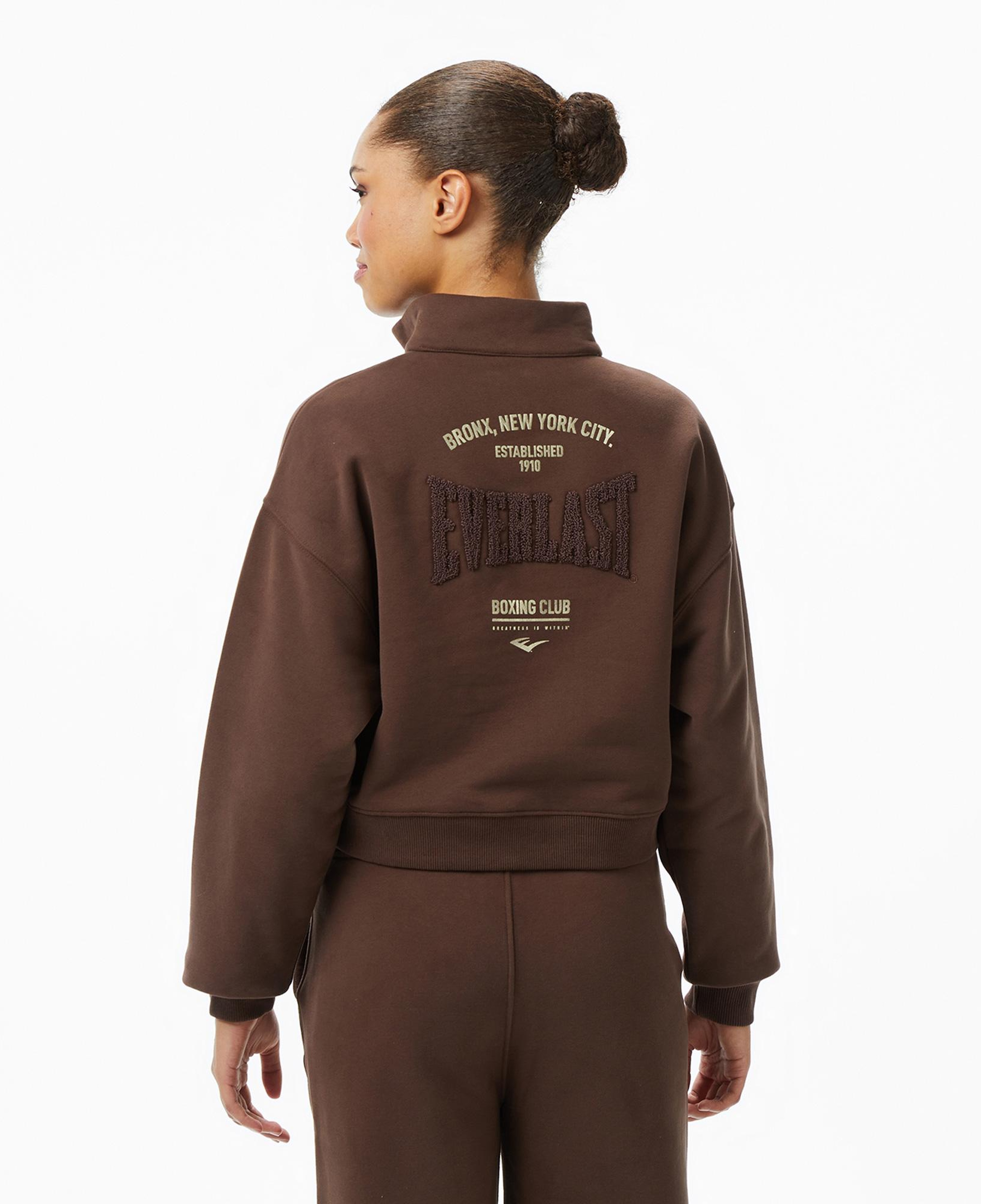 Everlast Bronx NYC Kadın Kahverengi Sweatshirt