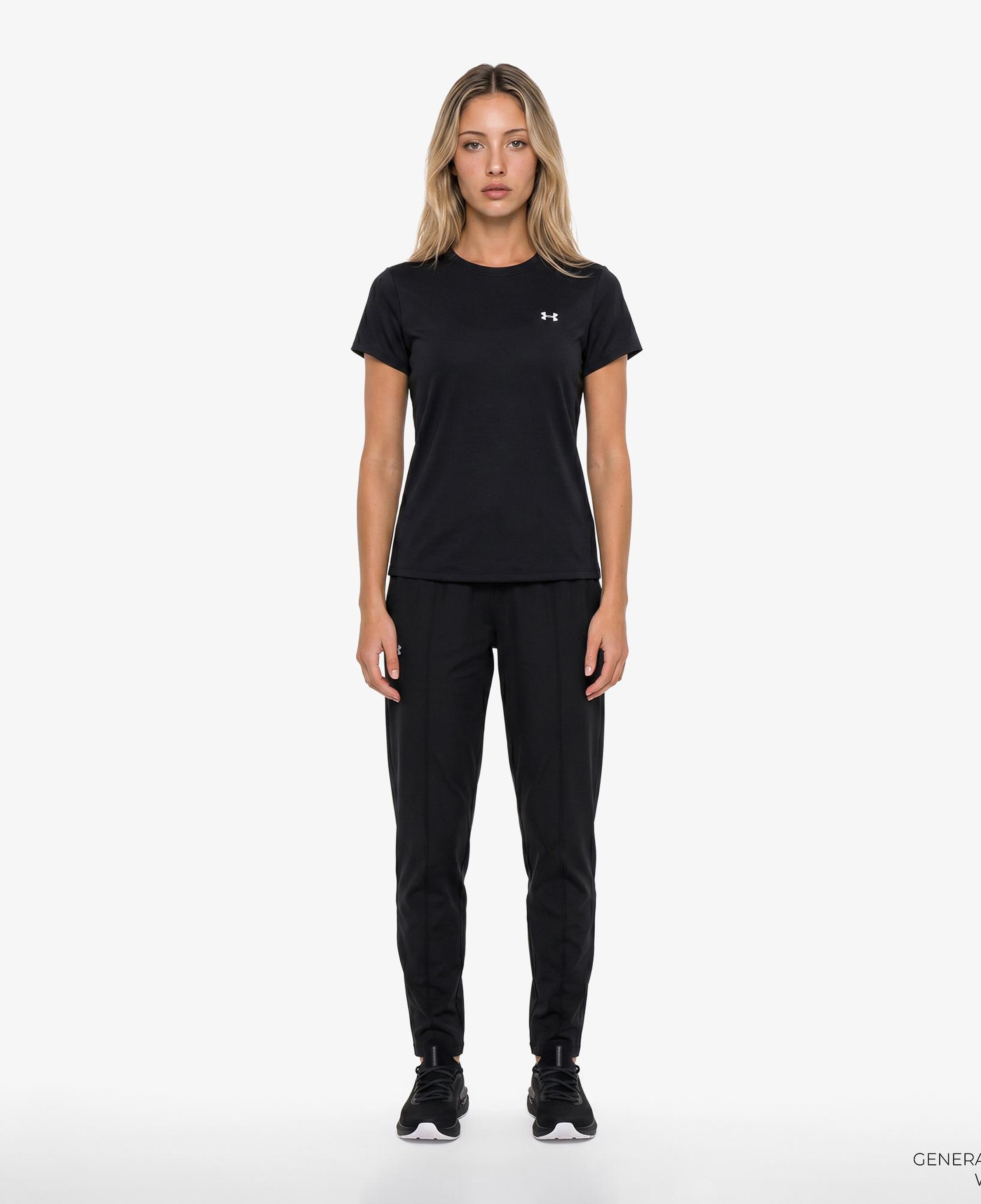 Under Armour Motion Fitted Ss Emea Kadın Siyah Antrenman T-Shirt
