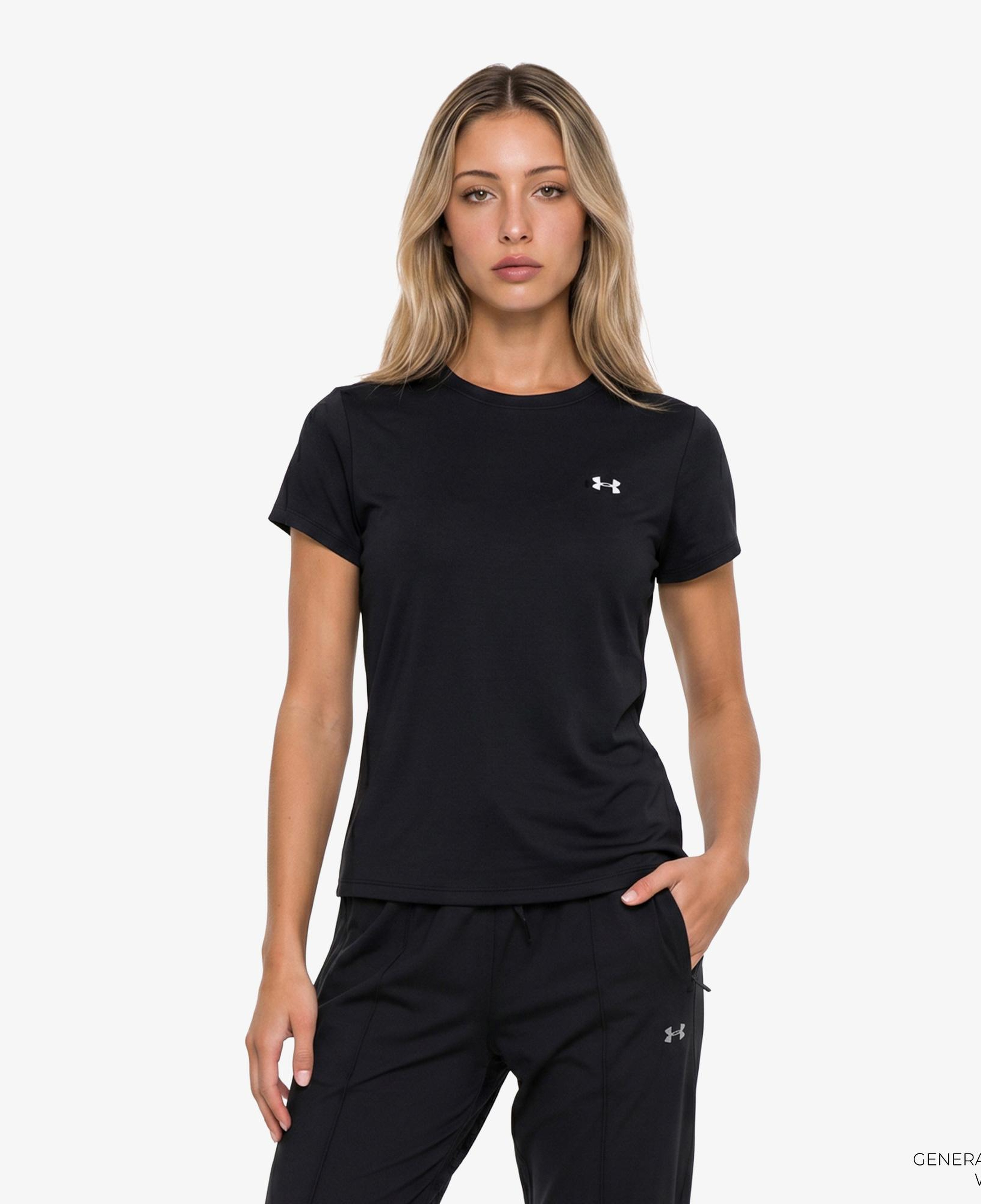 Under Armour Motion Fitted Ss Emea Kadın Siyah Antrenman T-Shirt