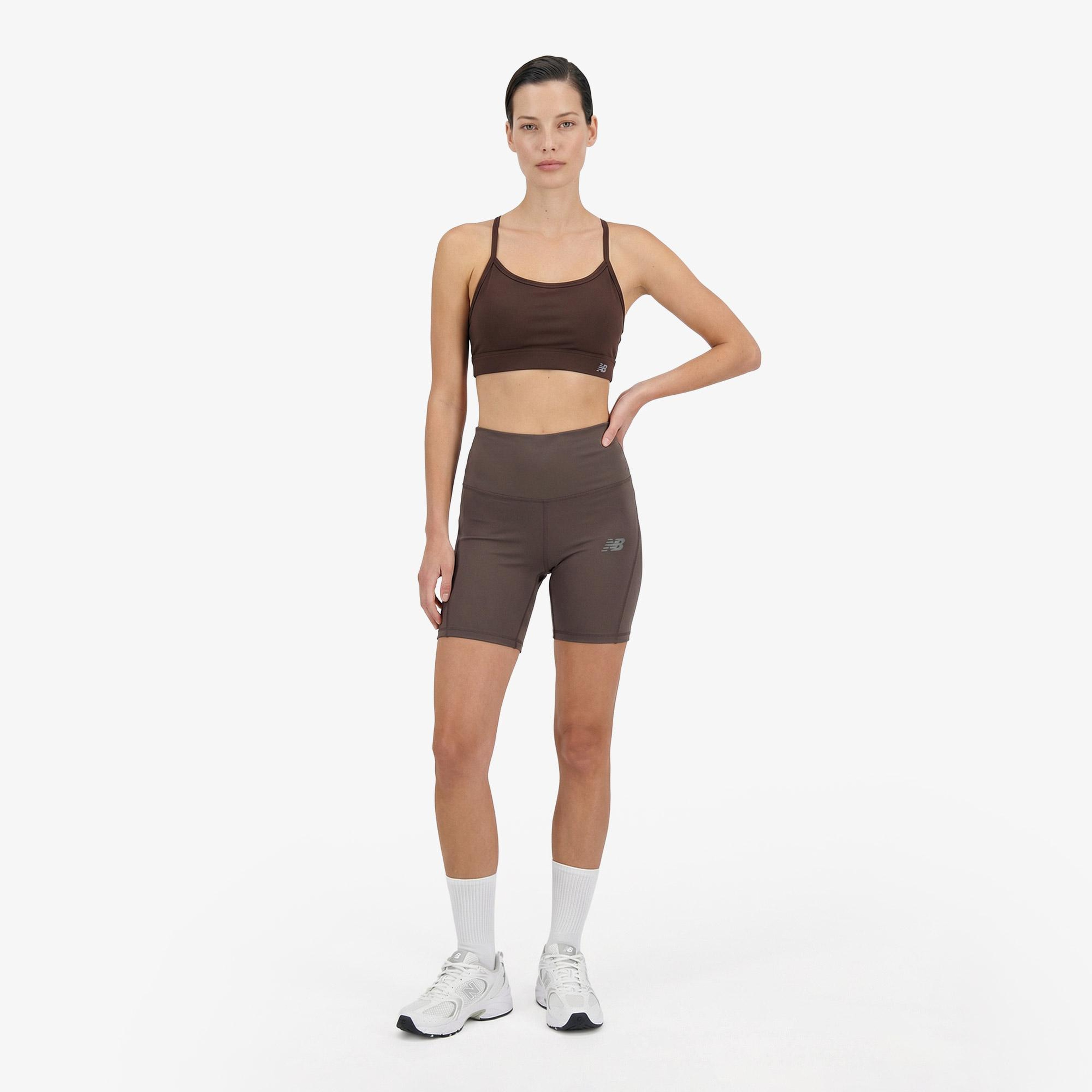 New Balance Essential Yoga Bra Kadın Kahverengi Bra