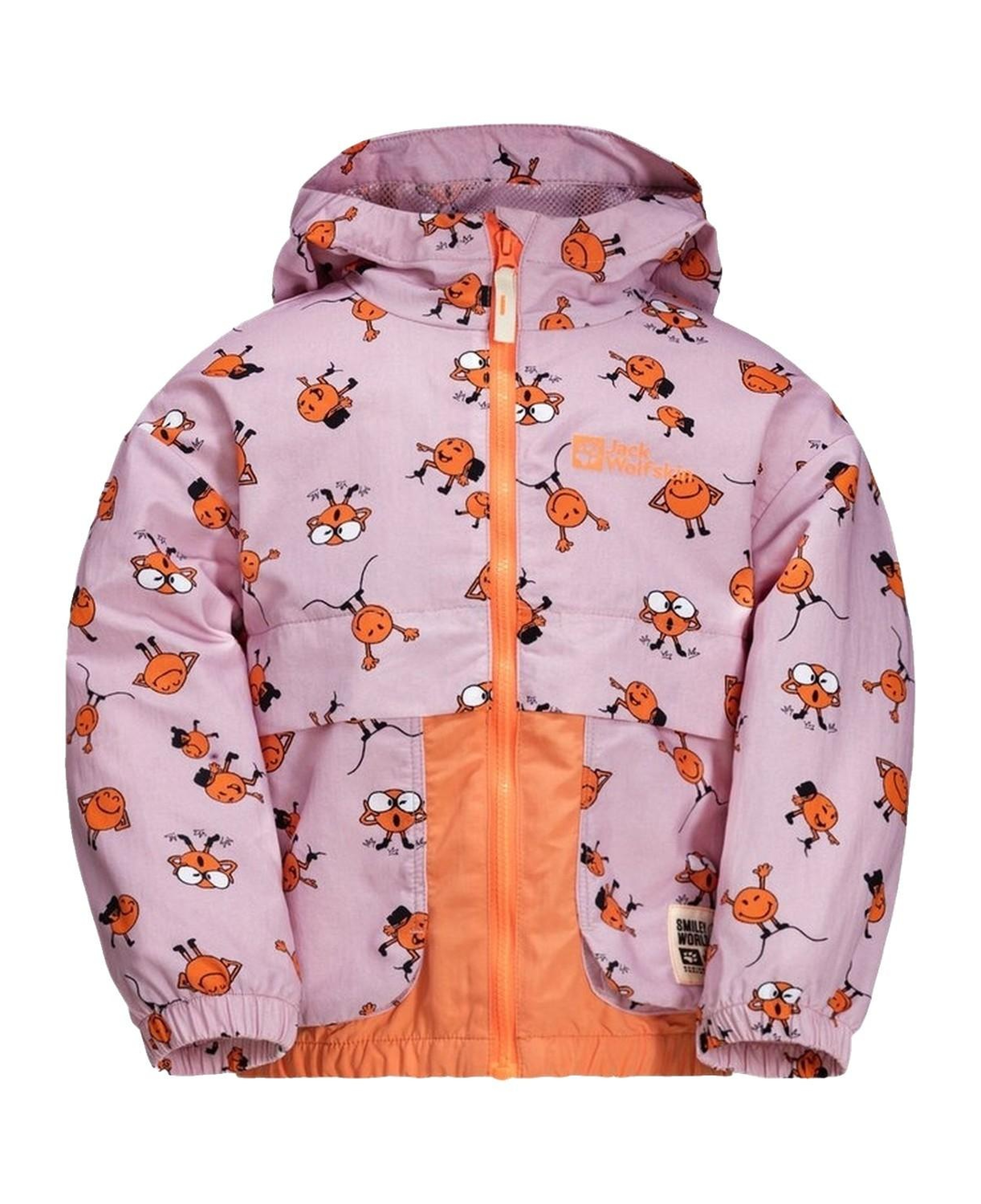 Jack Wolfskin Smileyworld Aop Unisex Çocuk Pembe Outdoor Ceketi