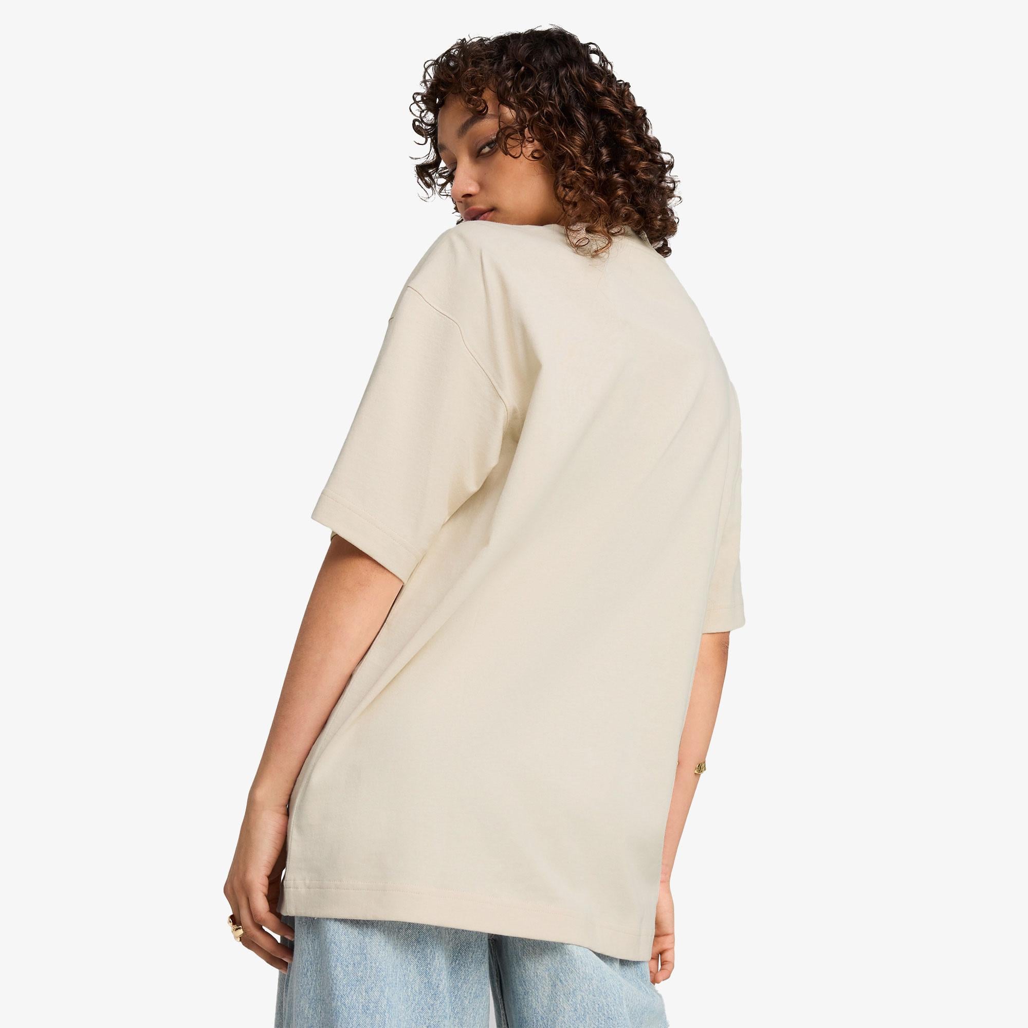 Puma Premium Ess Graphic Erkek Krem T-Shirt